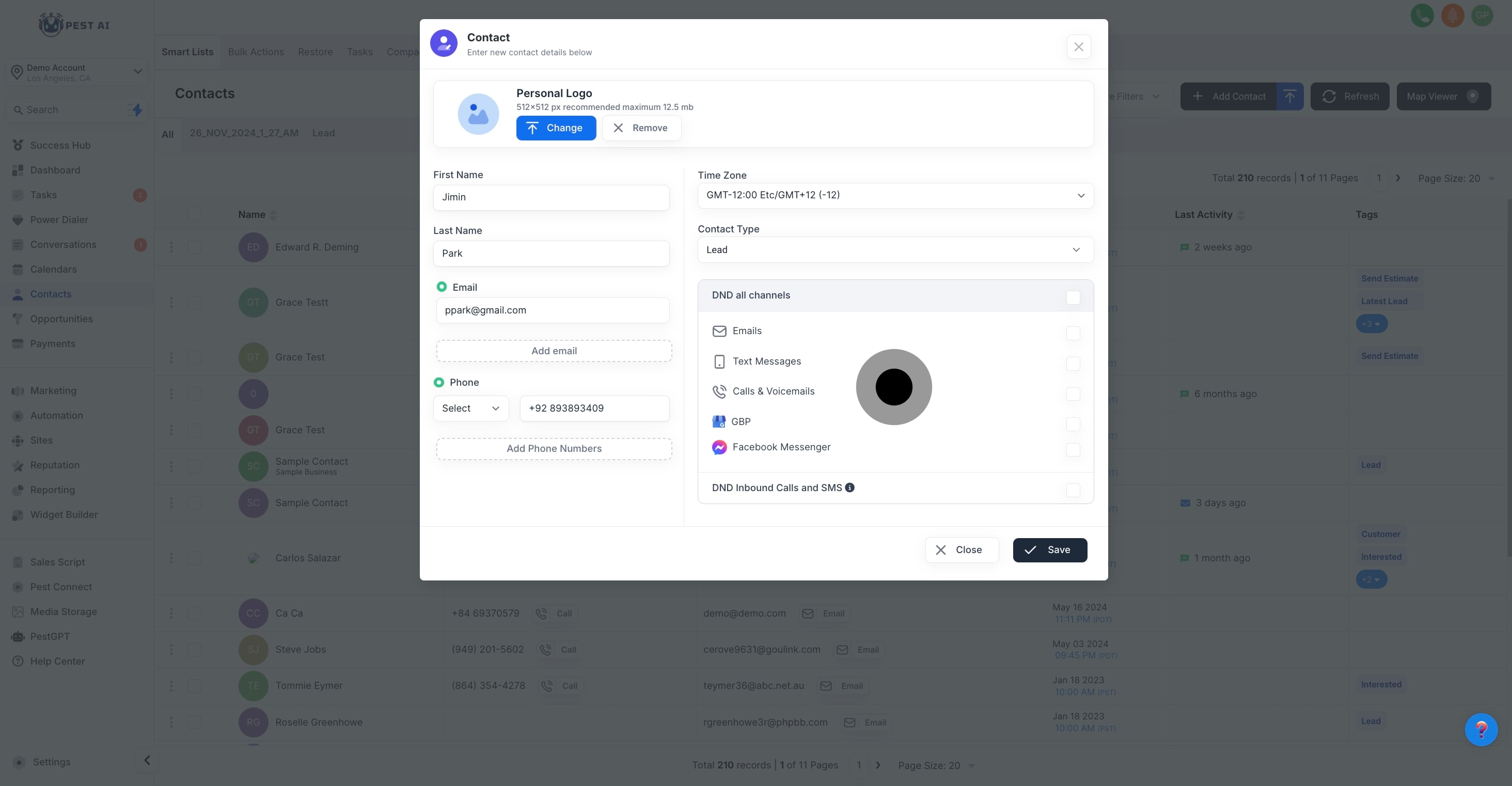 13 After, click on "DND all channels".