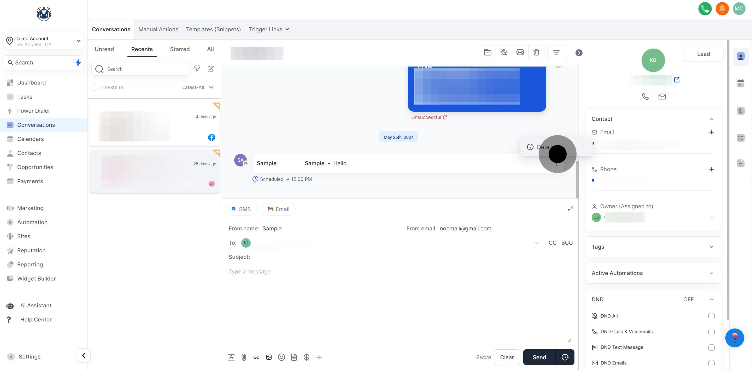 14 Click on "Details".