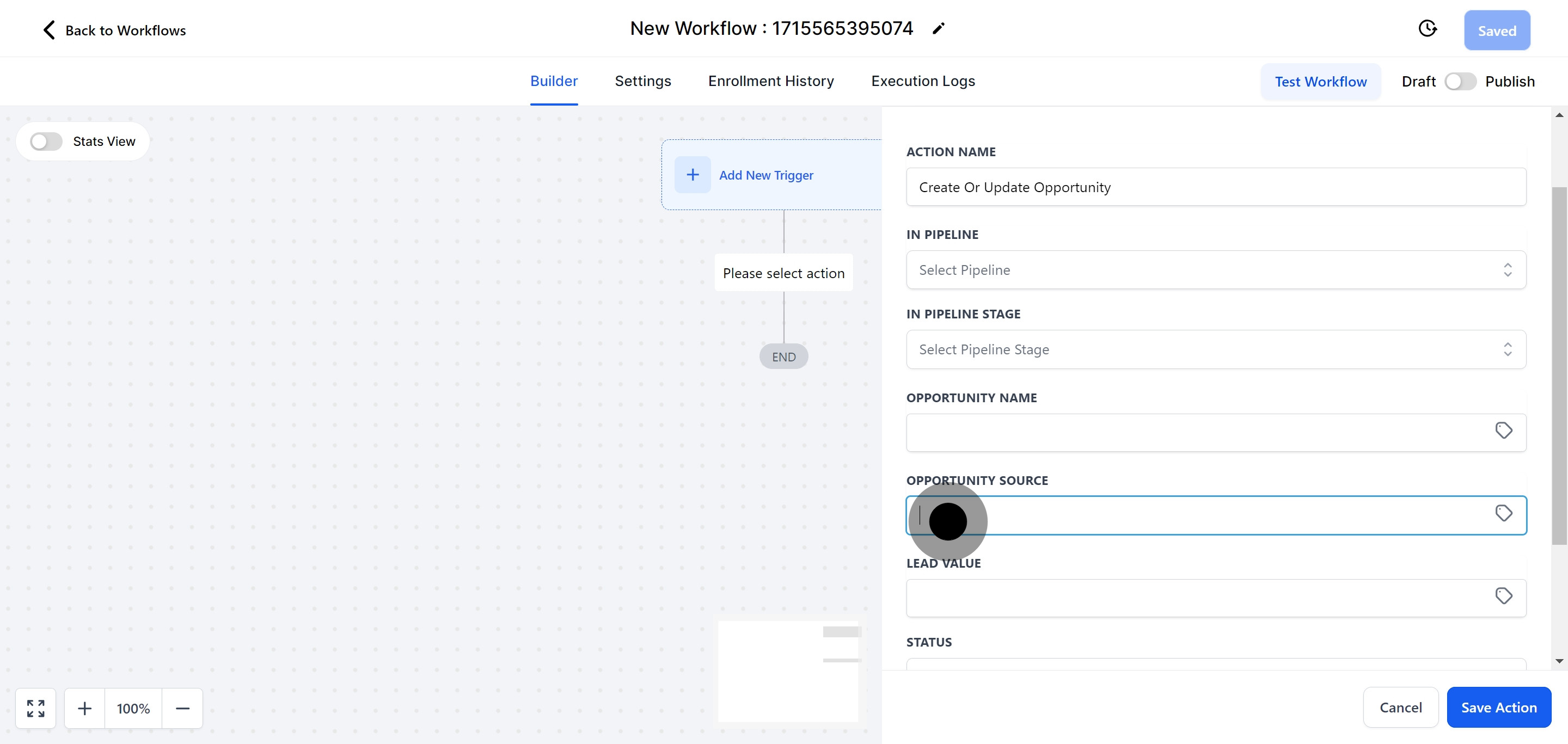 10 Once that's done, click on the element.