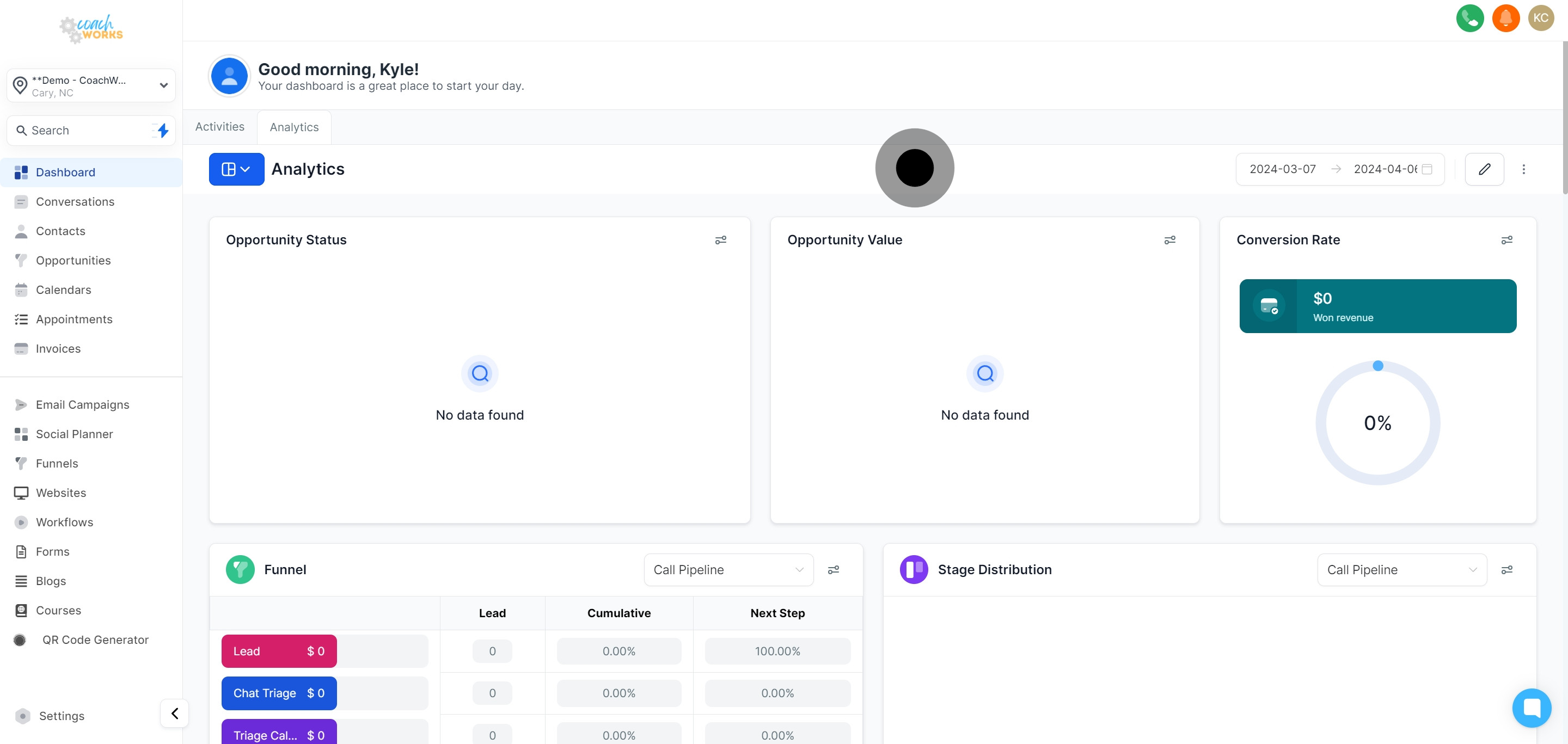 4 Click on the element.