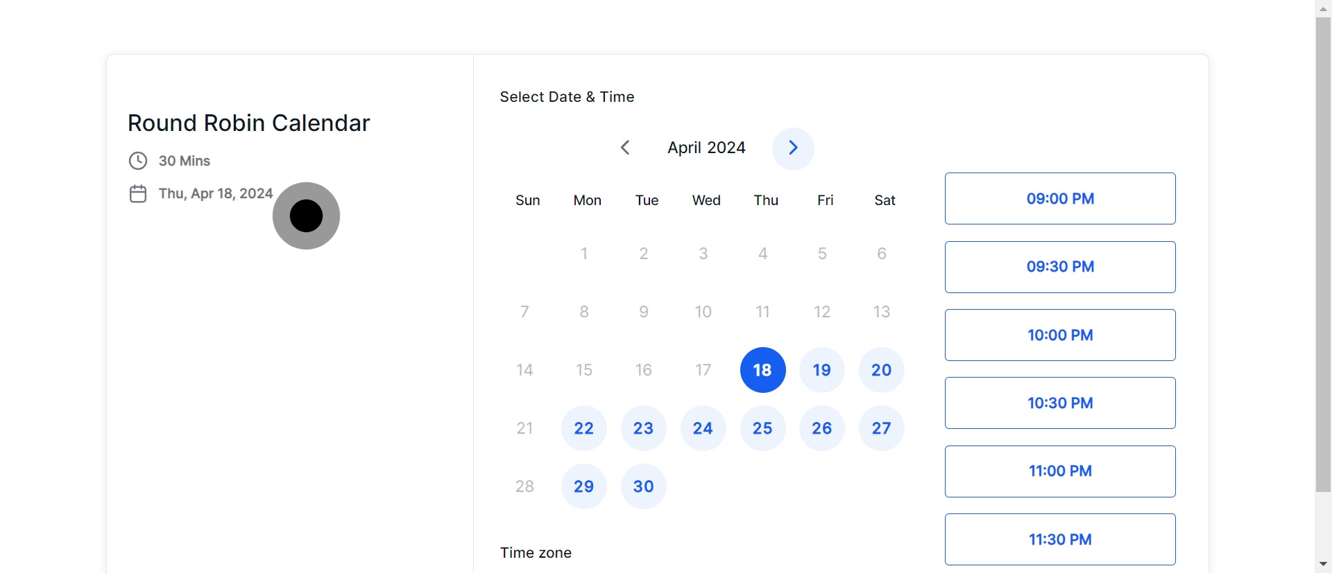 13 Click on "Select Date & Time".