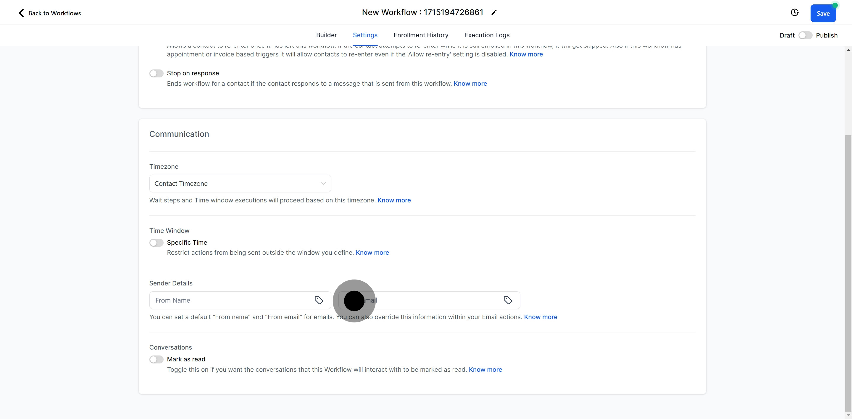 10 After, click on "Sender Details".