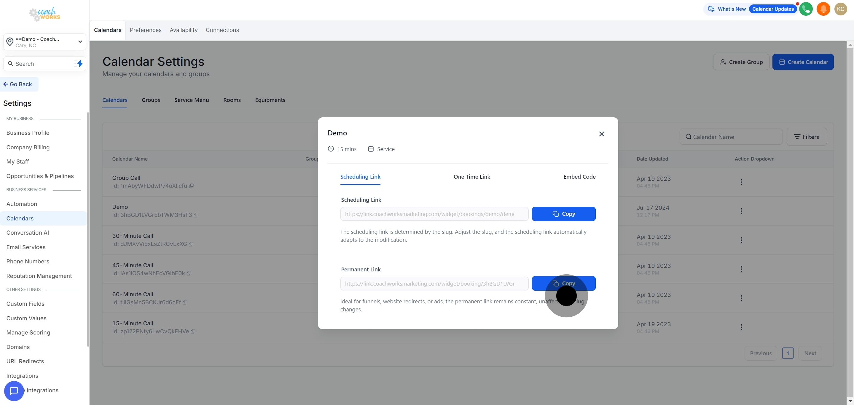 6 Then, click on "Ideal for funnels, website redirects, or ads, the permanent ...".