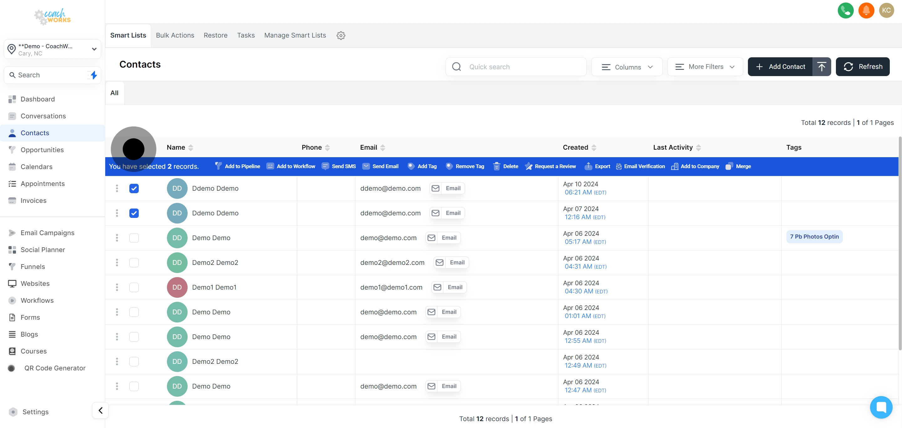 4 Now, click on the element.