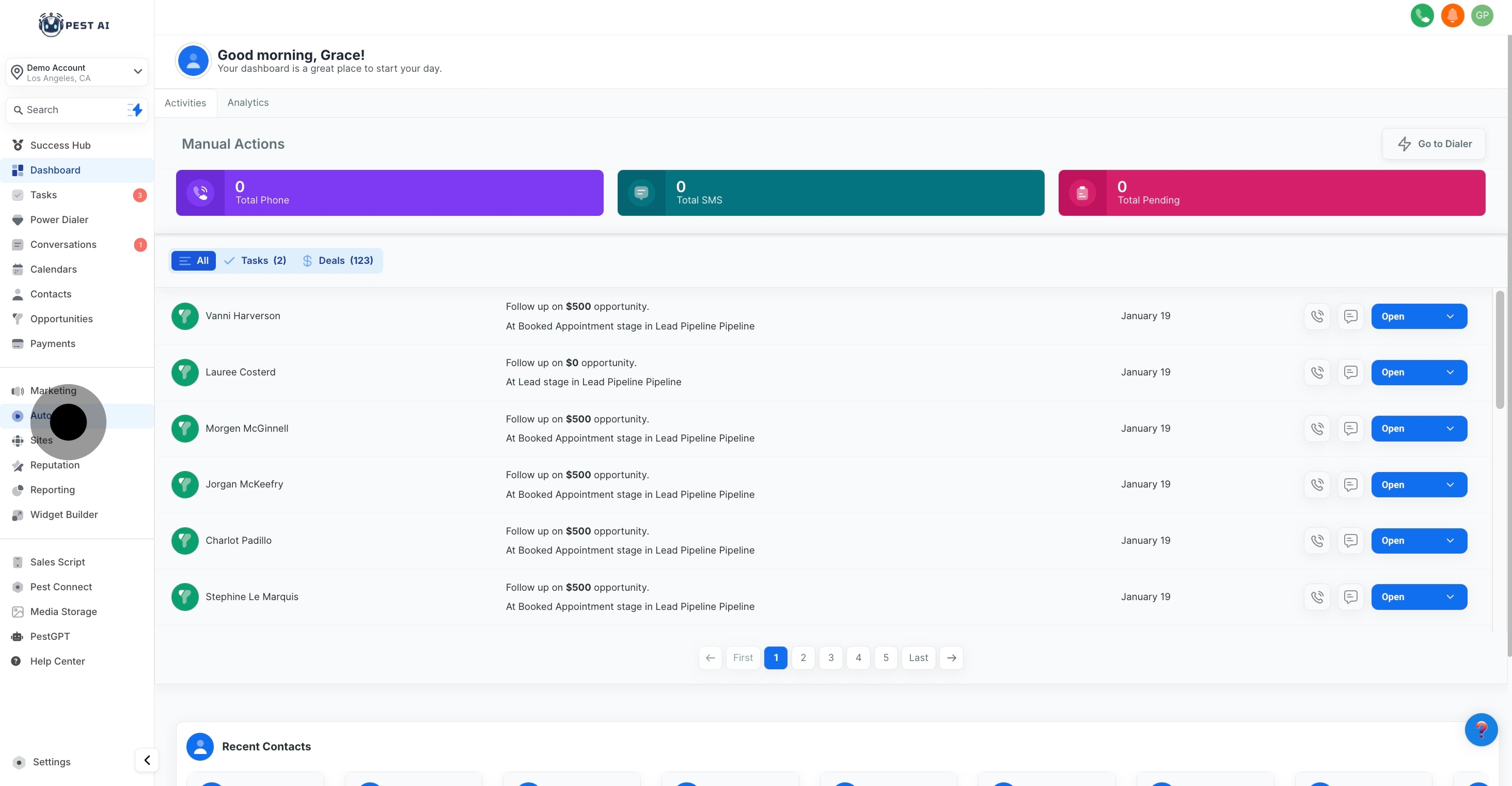 1 Click on "Automation".