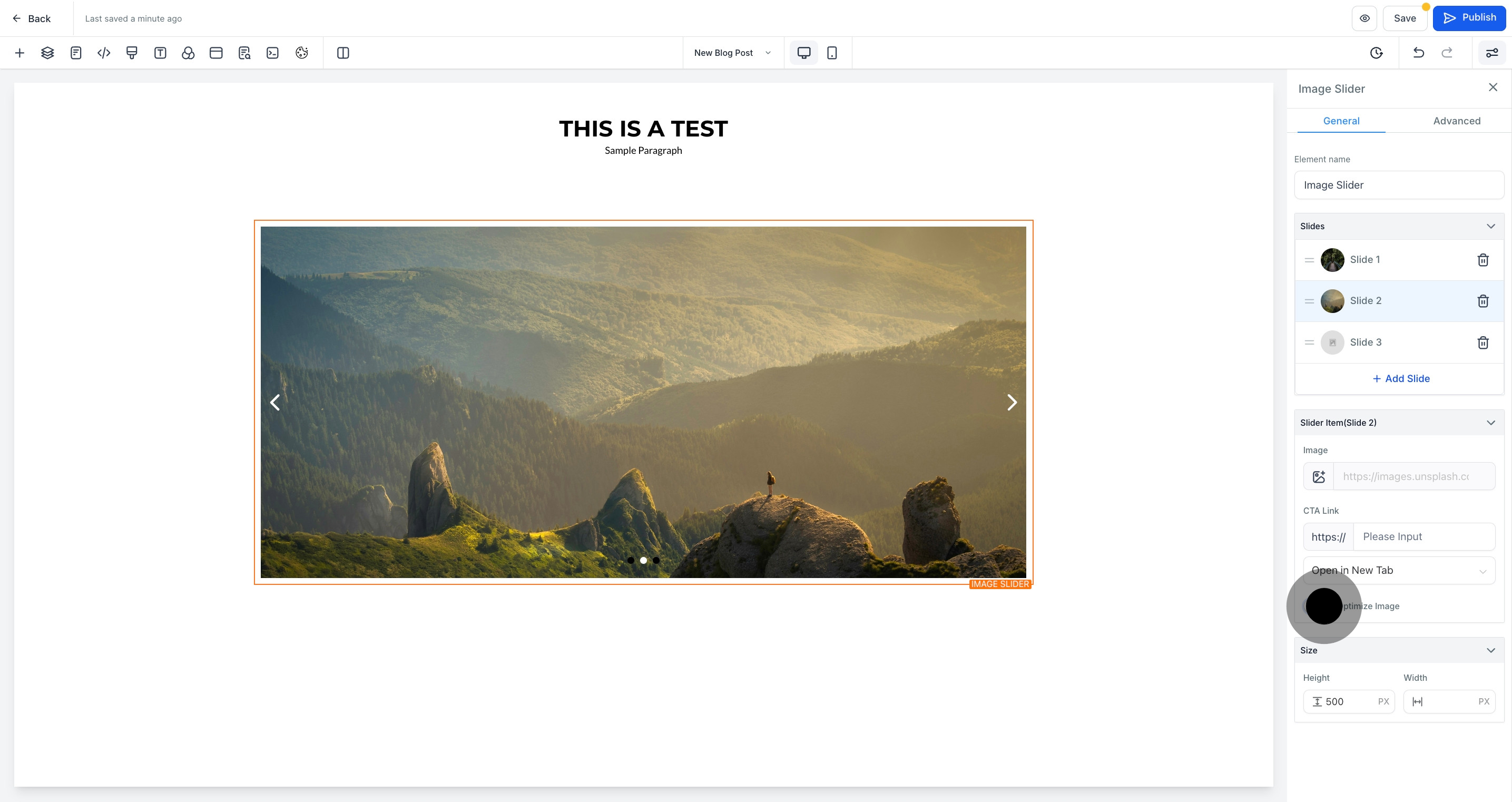 12 Then, click on the element.