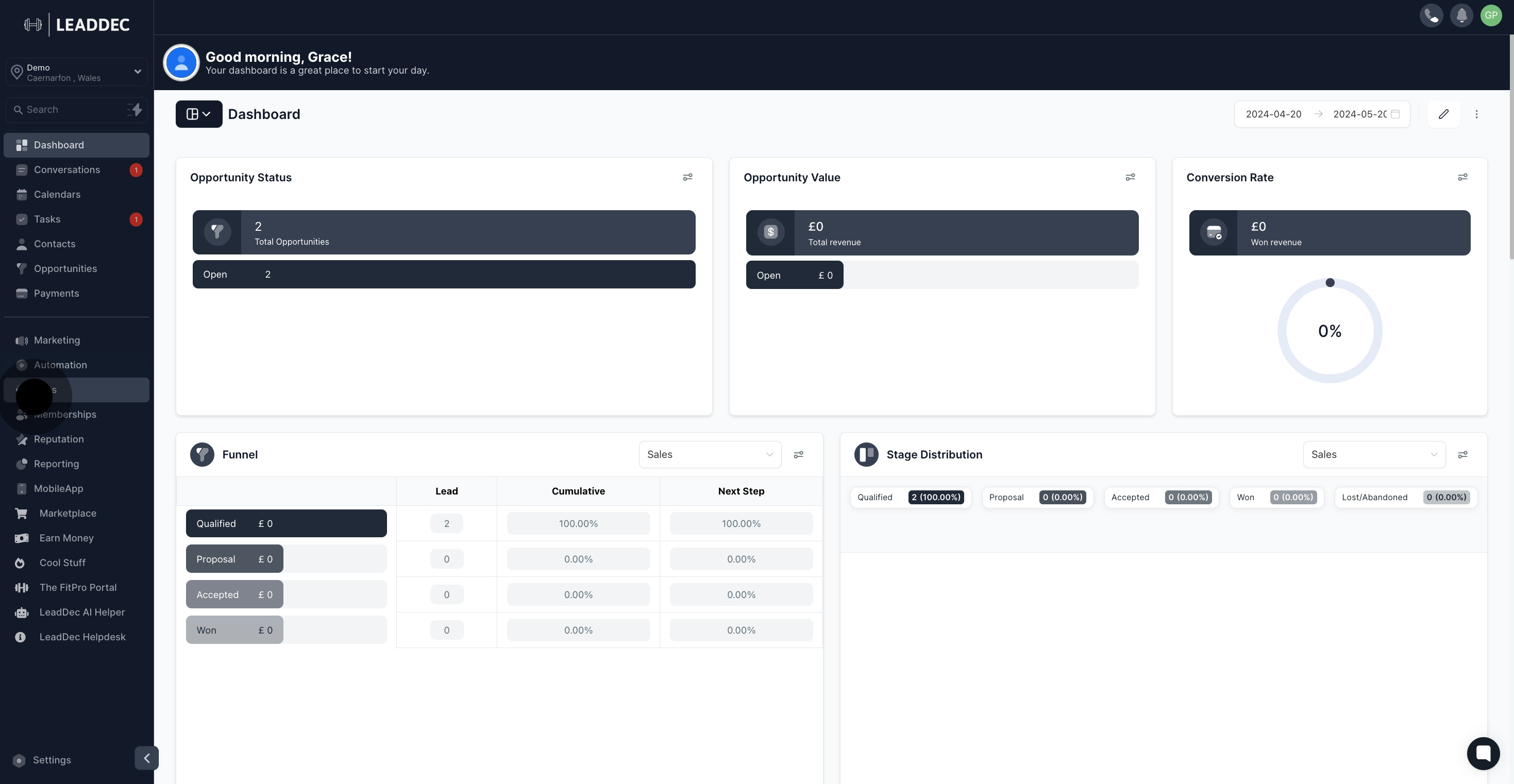 1 To start, click on "sites".