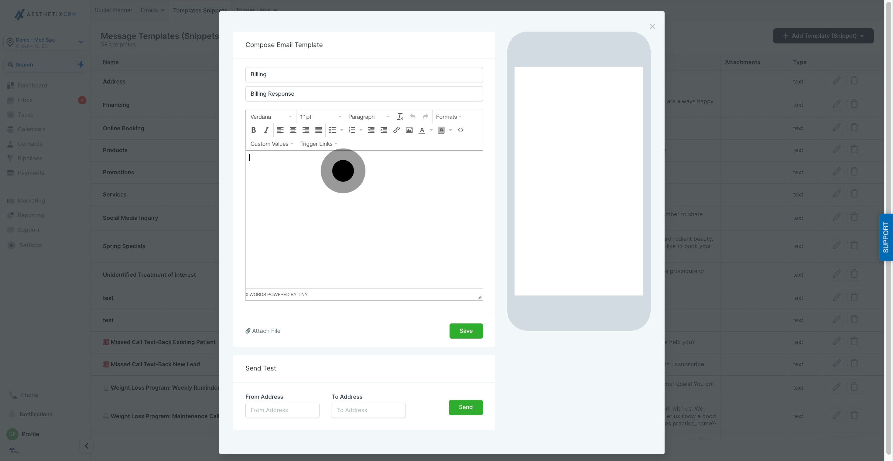 6 Once that's done, click on the element.