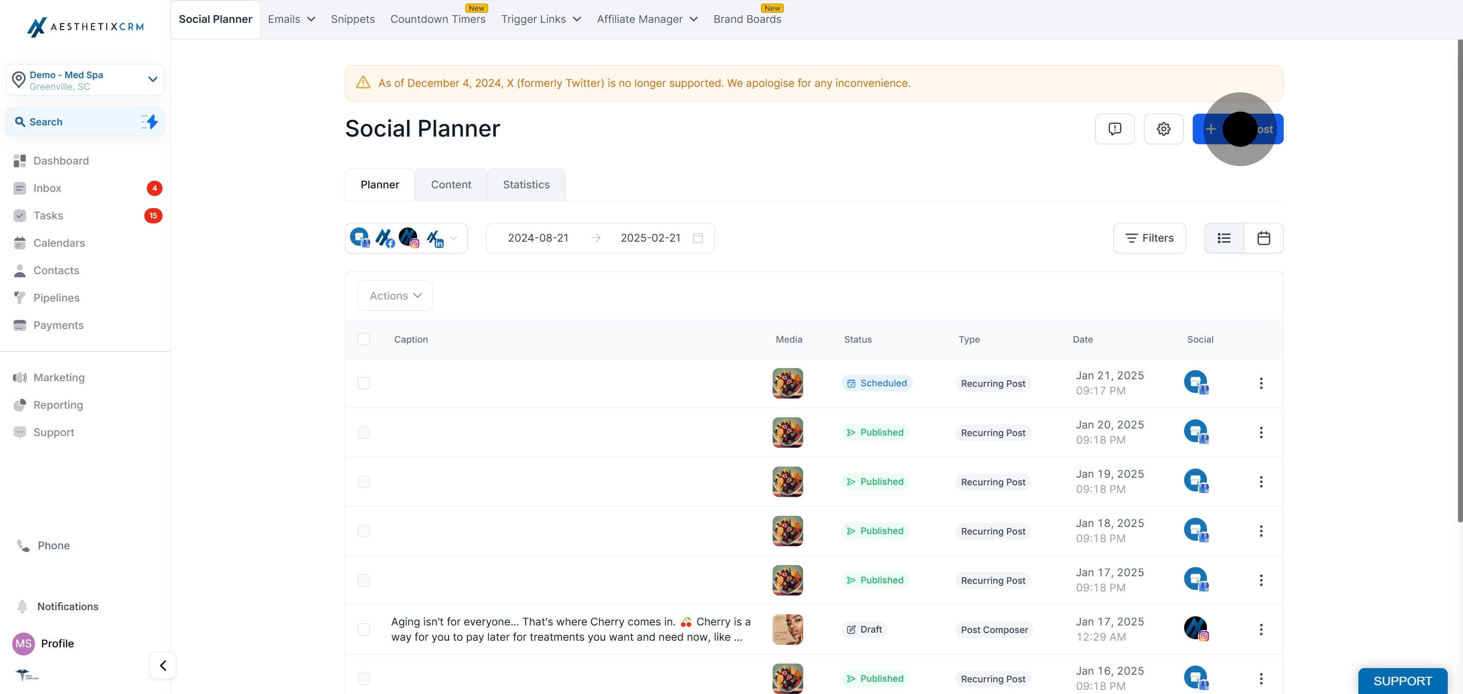 3 Afterwards, click on "New Post".