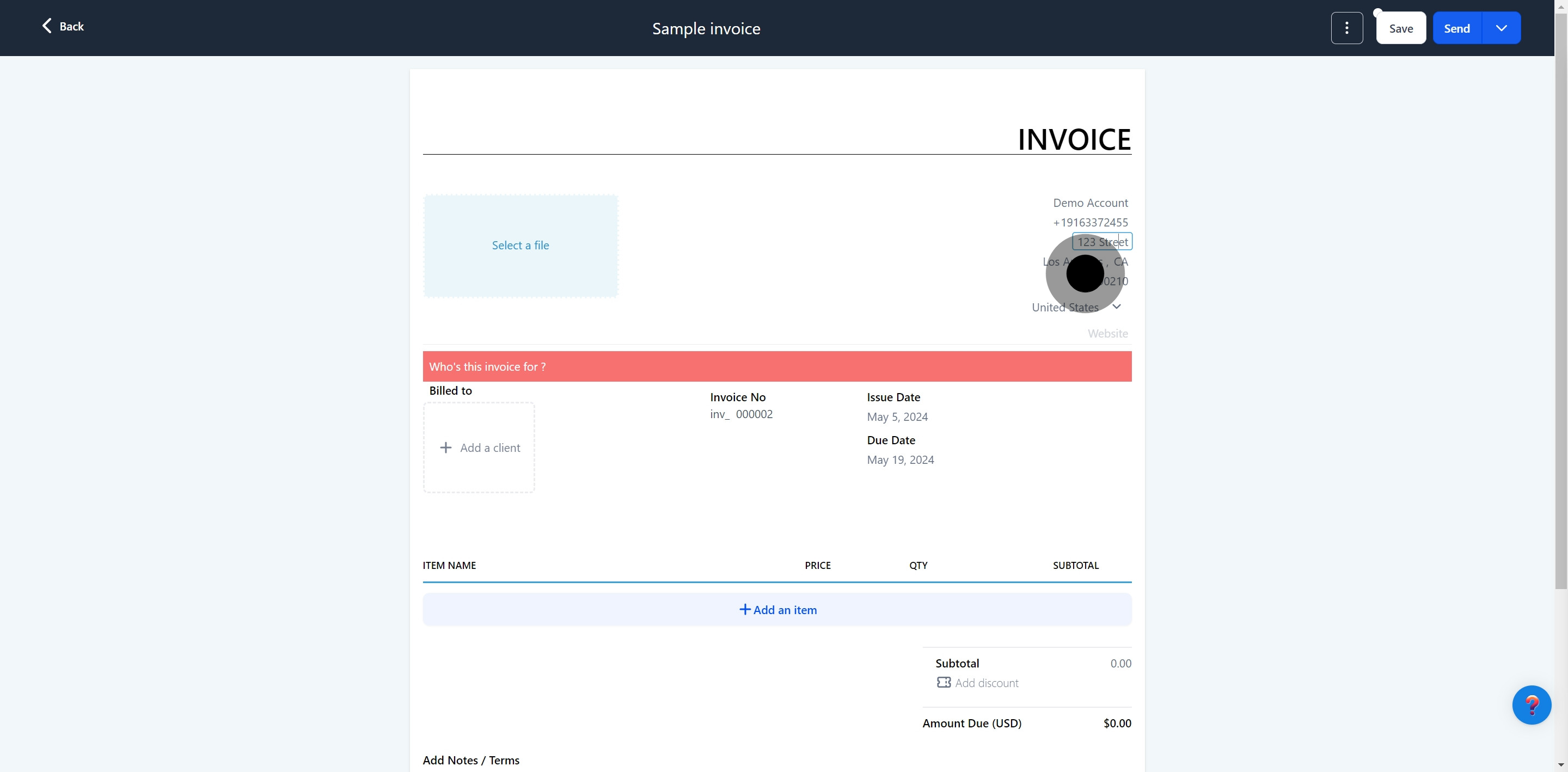 11 Then, click on the element.