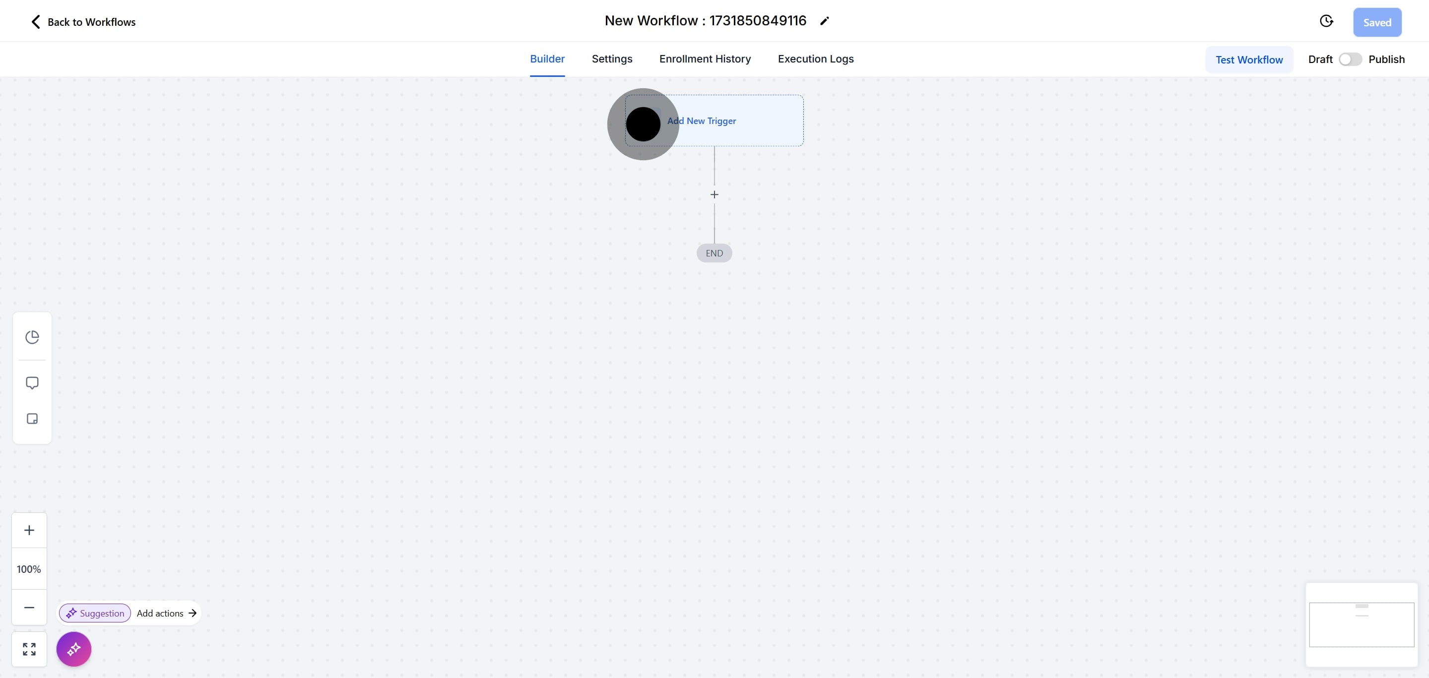 5 Click on the element.