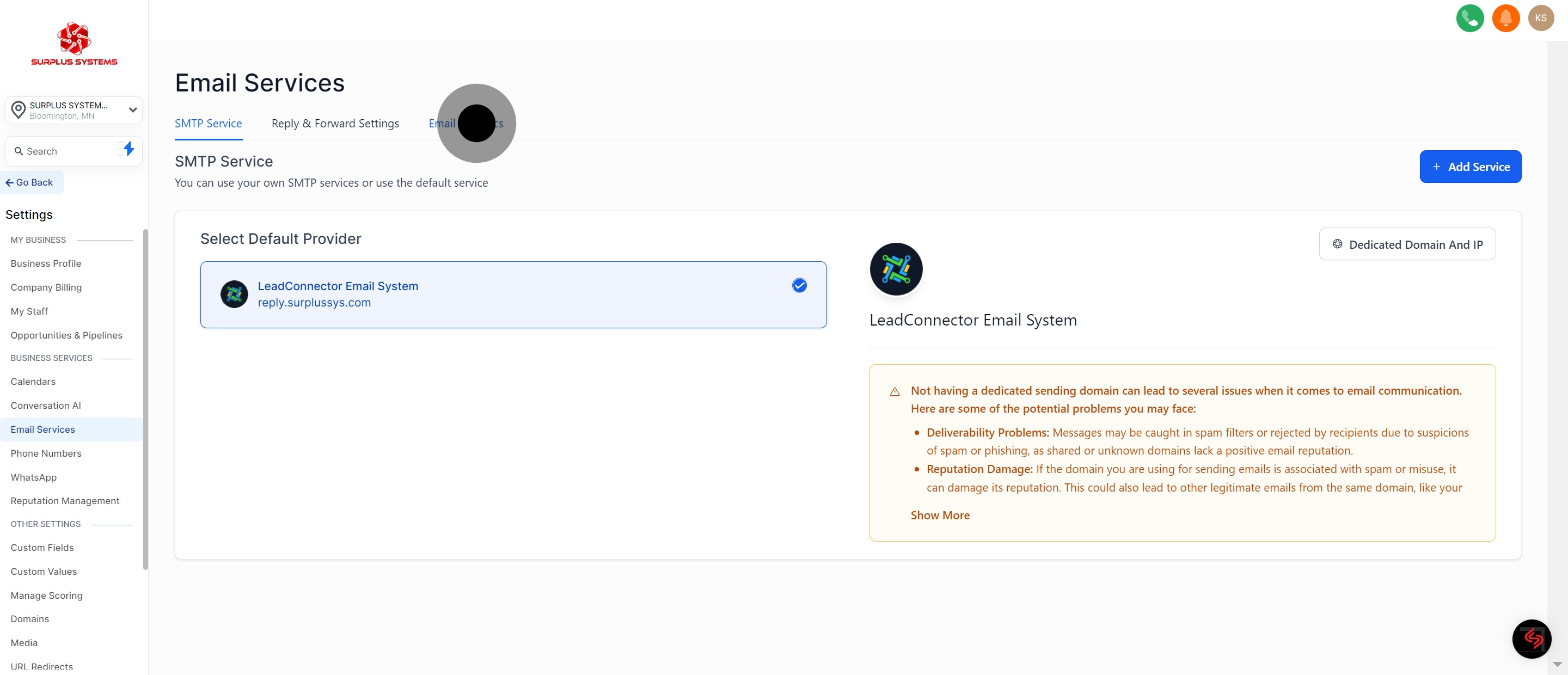 3 Once that's done, click on "Email Analytics".