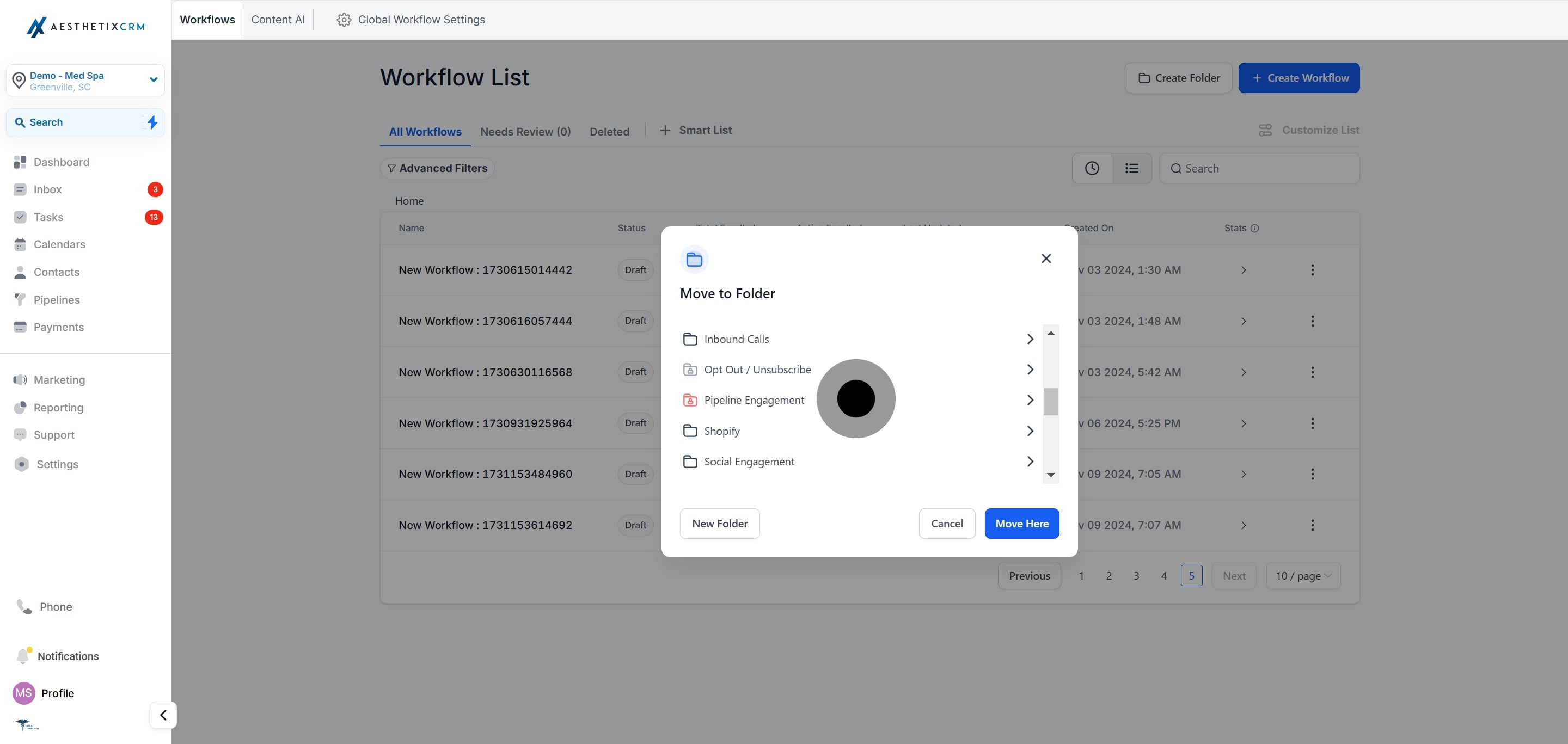 5 Click on "Cancel".