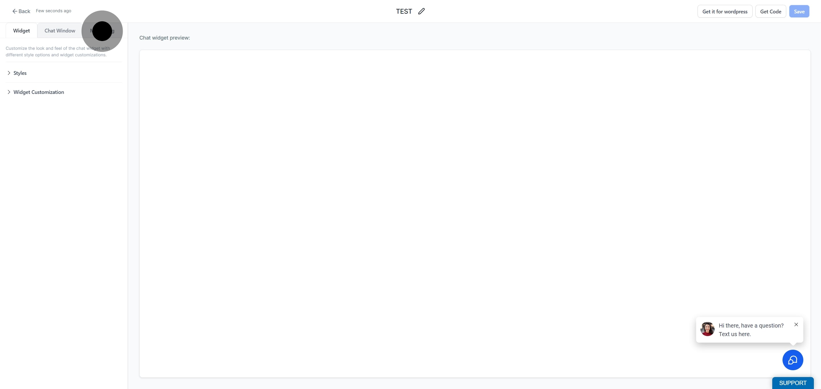 3 Once that's done, click on "Messaging".