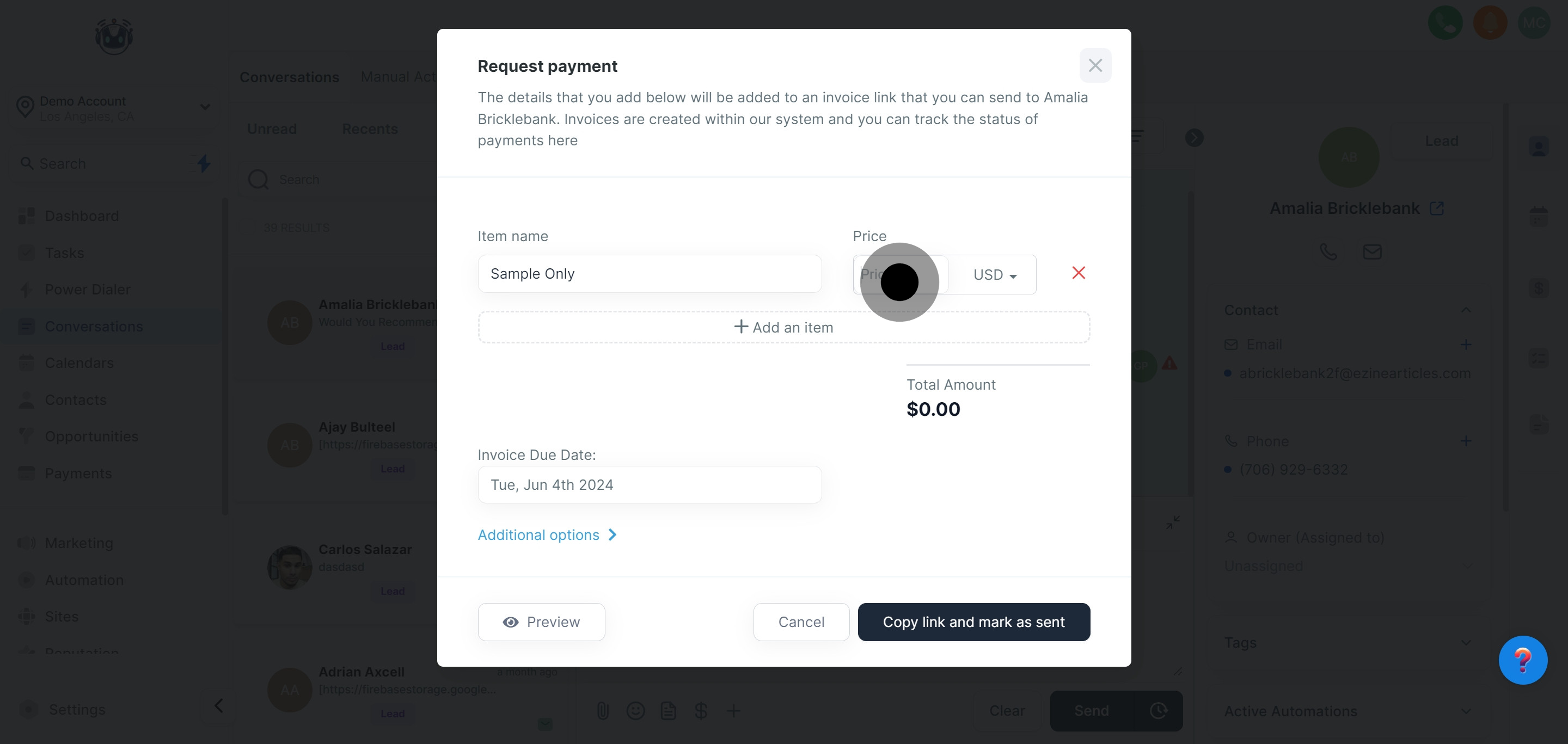 7 Following that, click on the element.