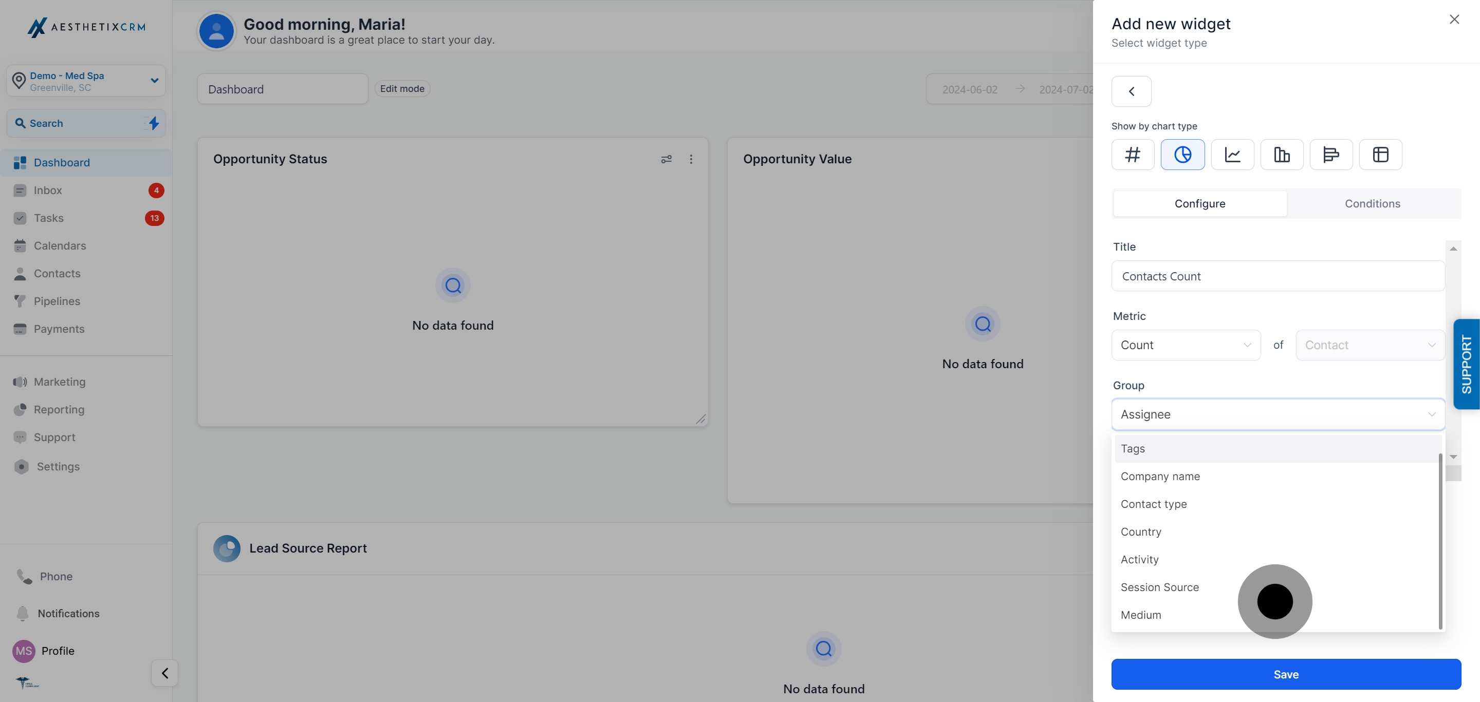 12 Now, click on the element.