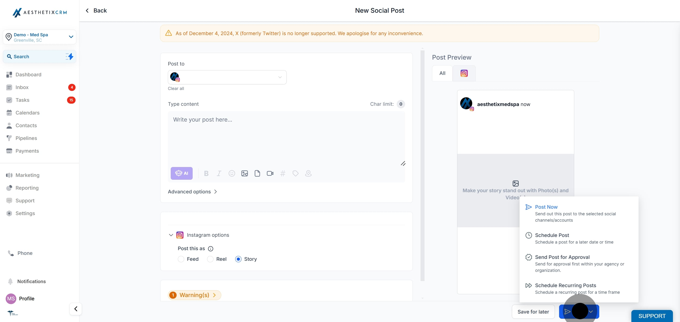 9 Once that's done, click on "Save for later".