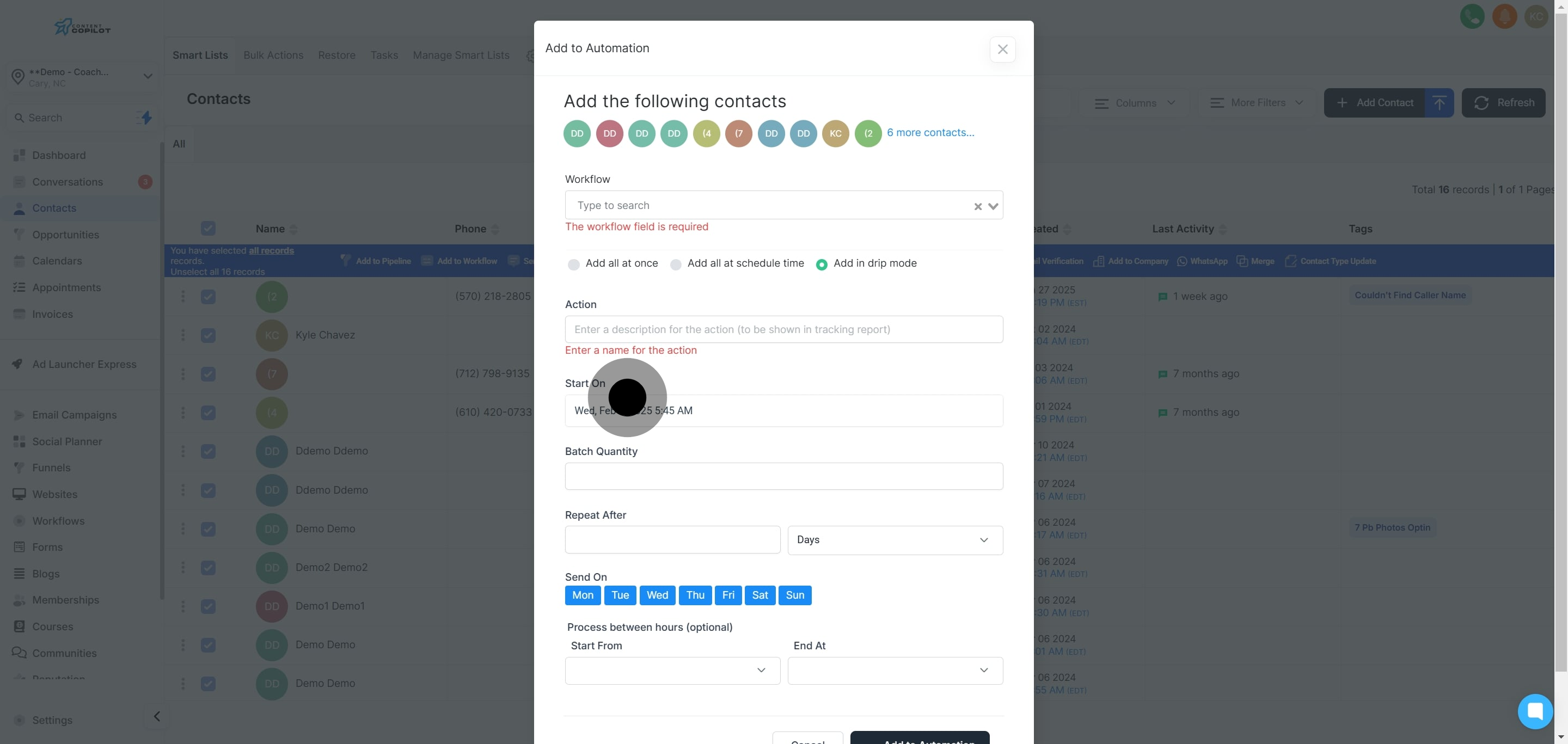 11 Afterwards, click on the element.