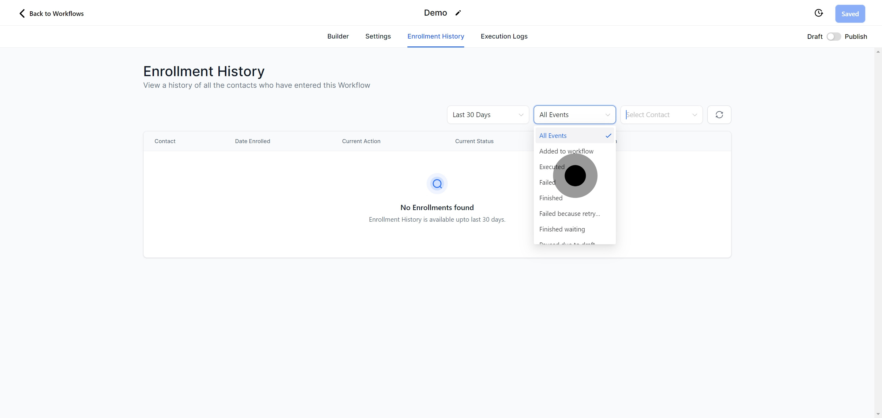 8 Click on the element.