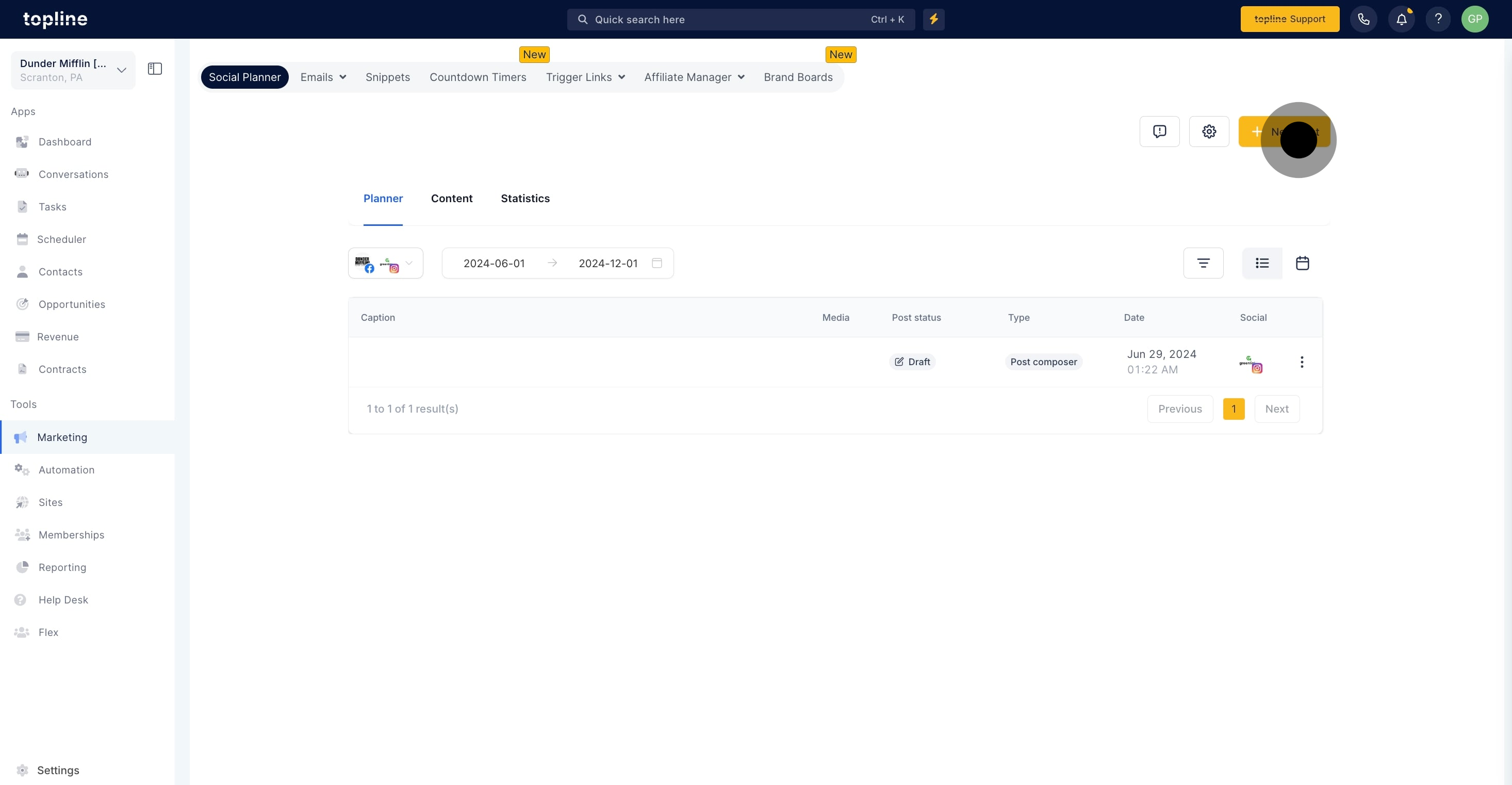3 Click on the element.
