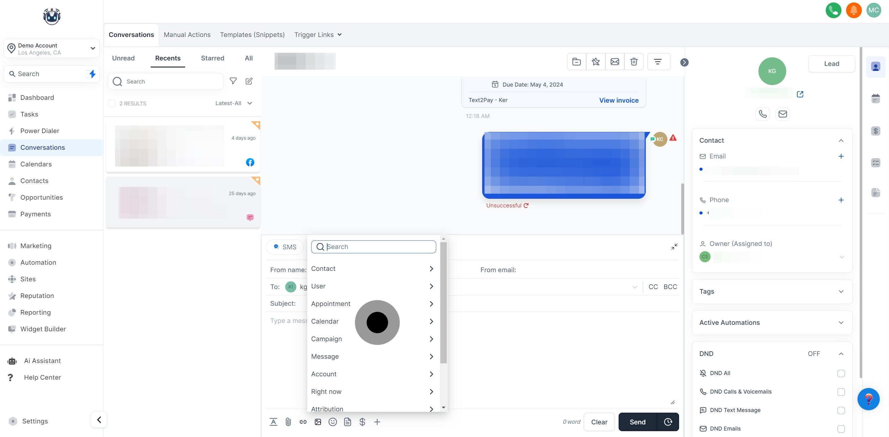 4 Click on the element.