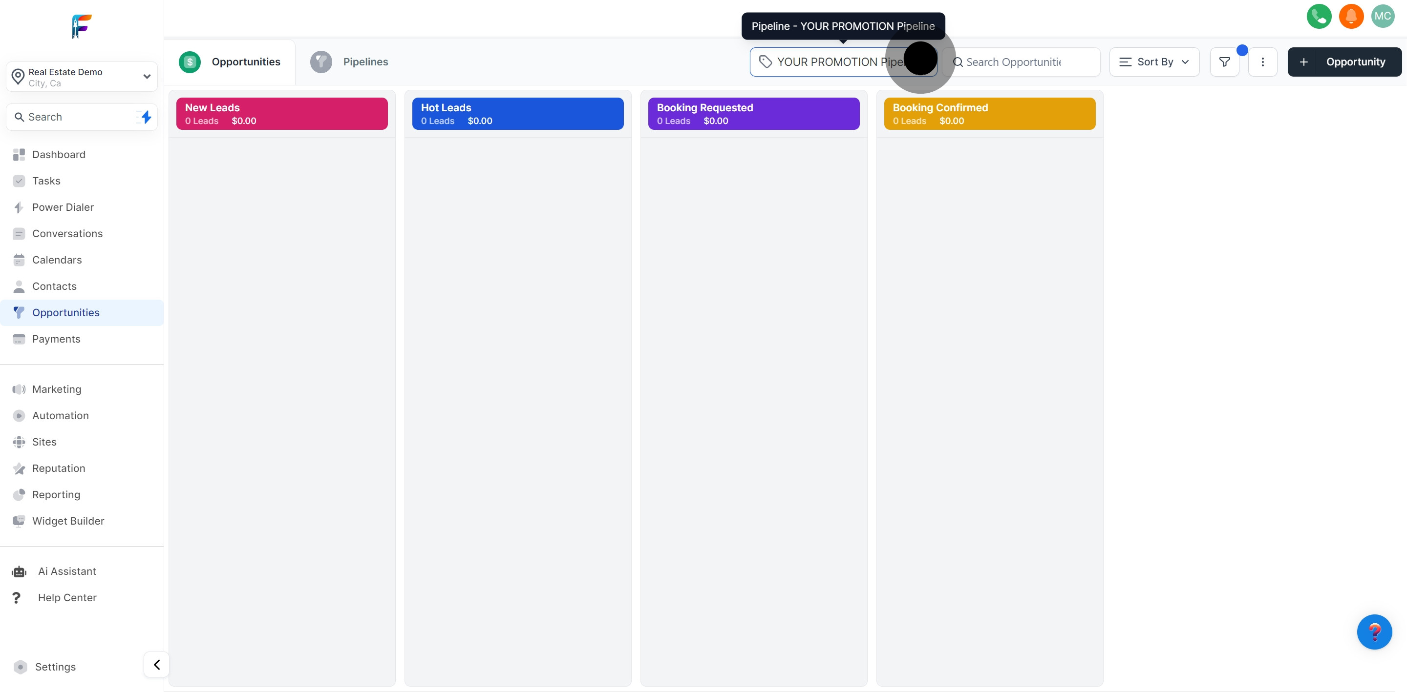 3 Click on the element.