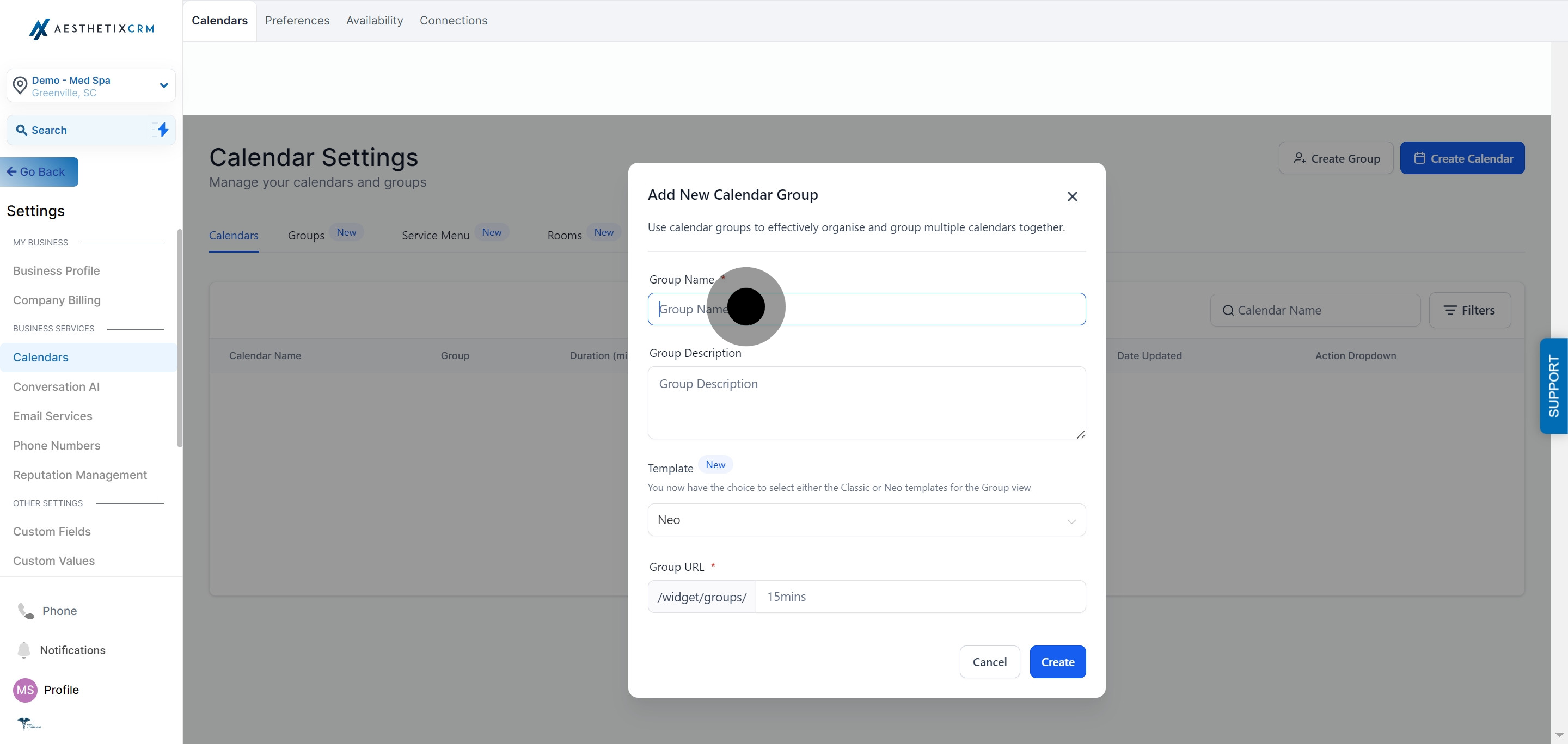 4 Once that's done, click on the element.