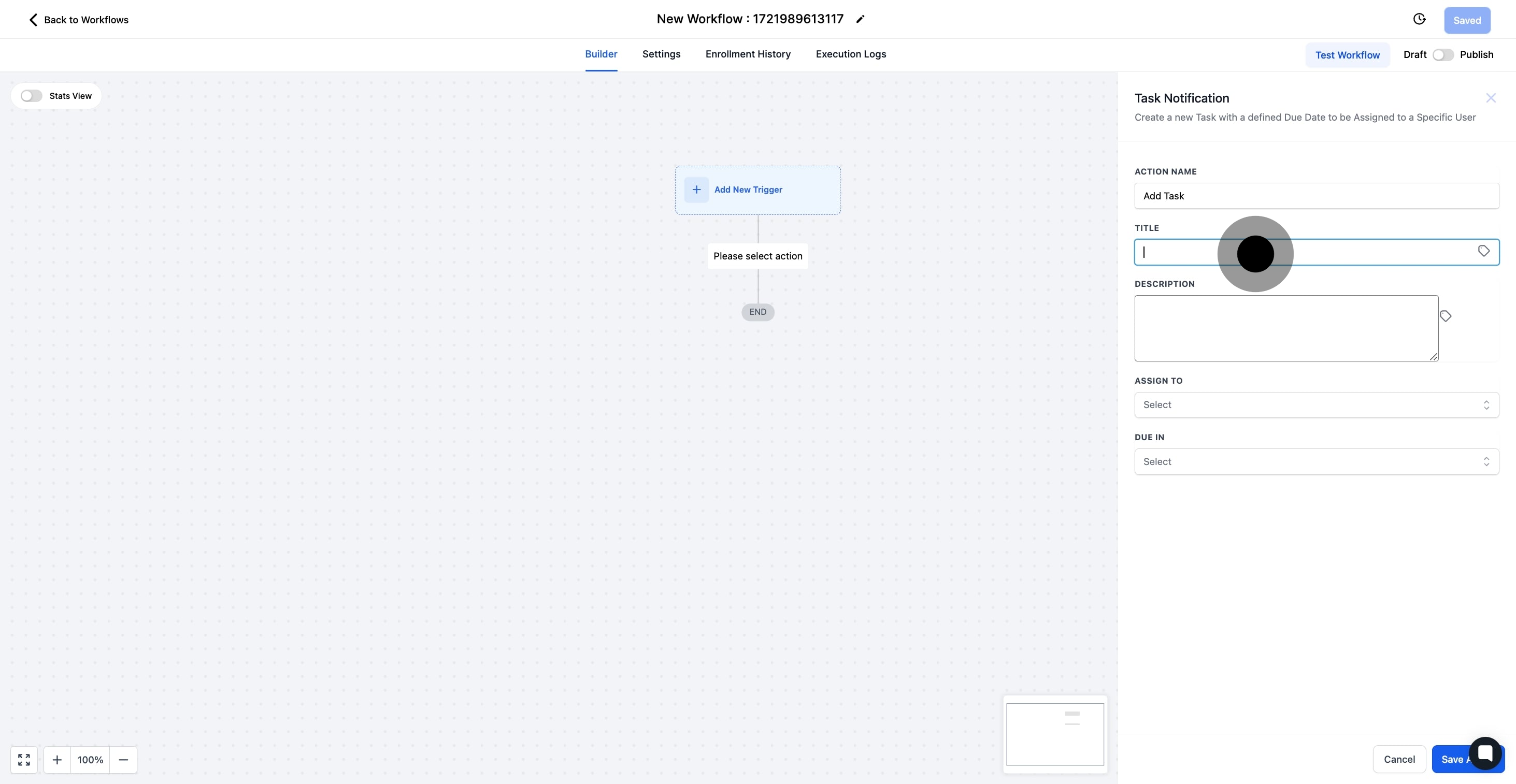 7 Click on the element.