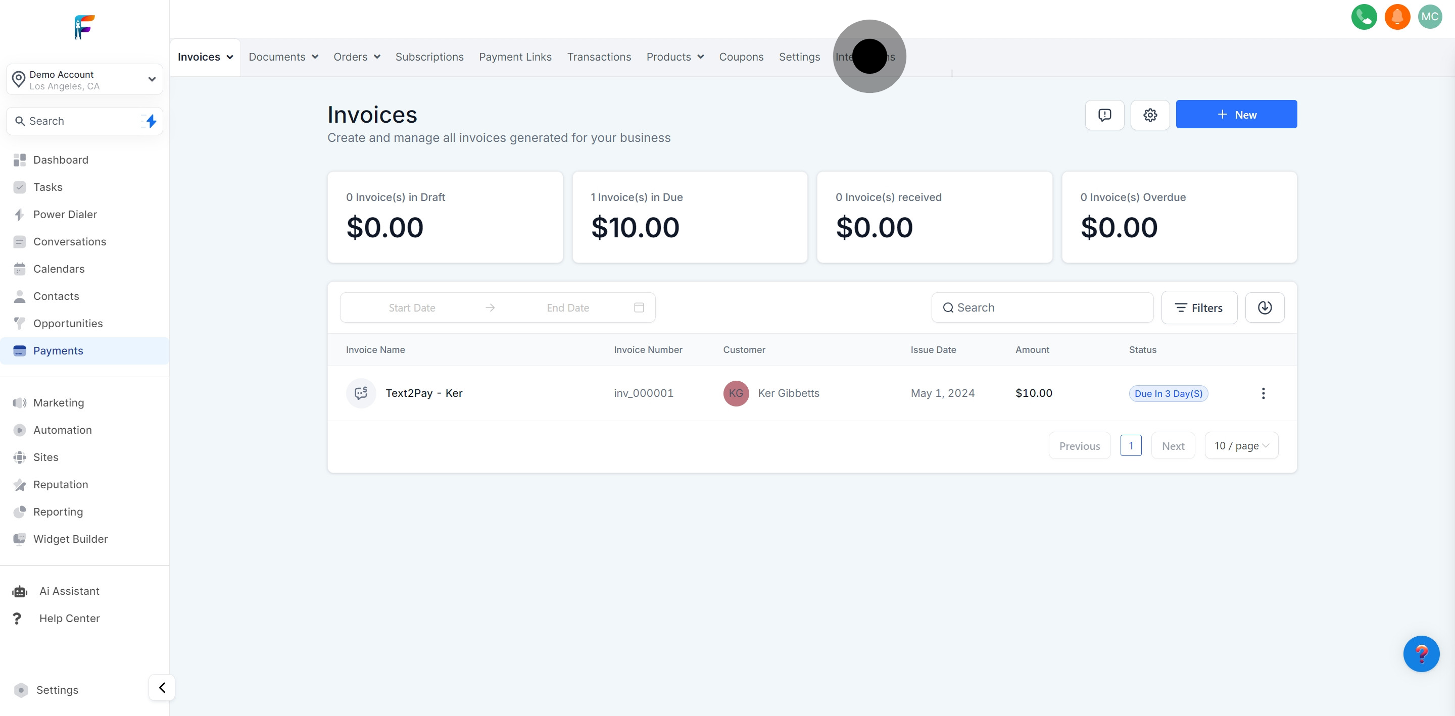 2 Following that, click on "Integrations".