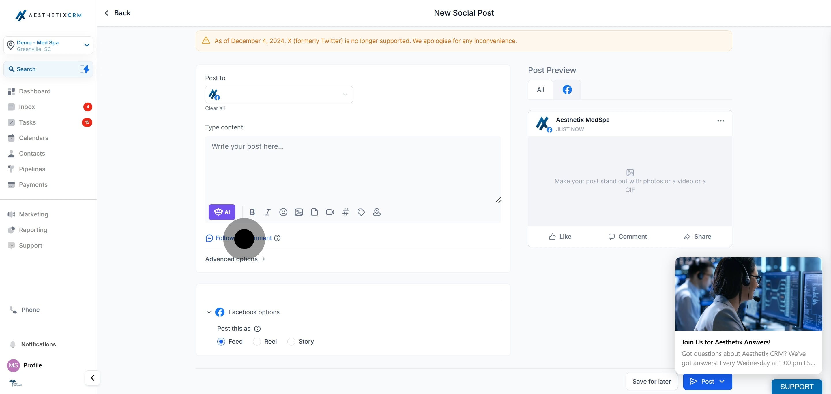 6 Click on "Follow up comment".