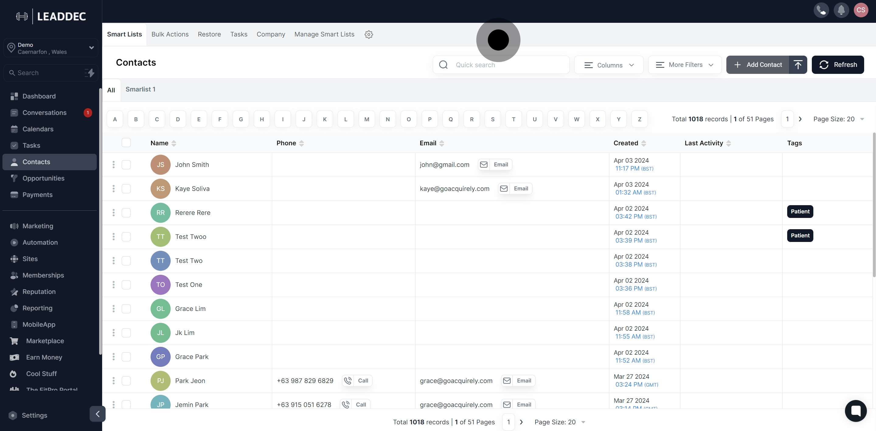 2 After that, click on "Add Contact".