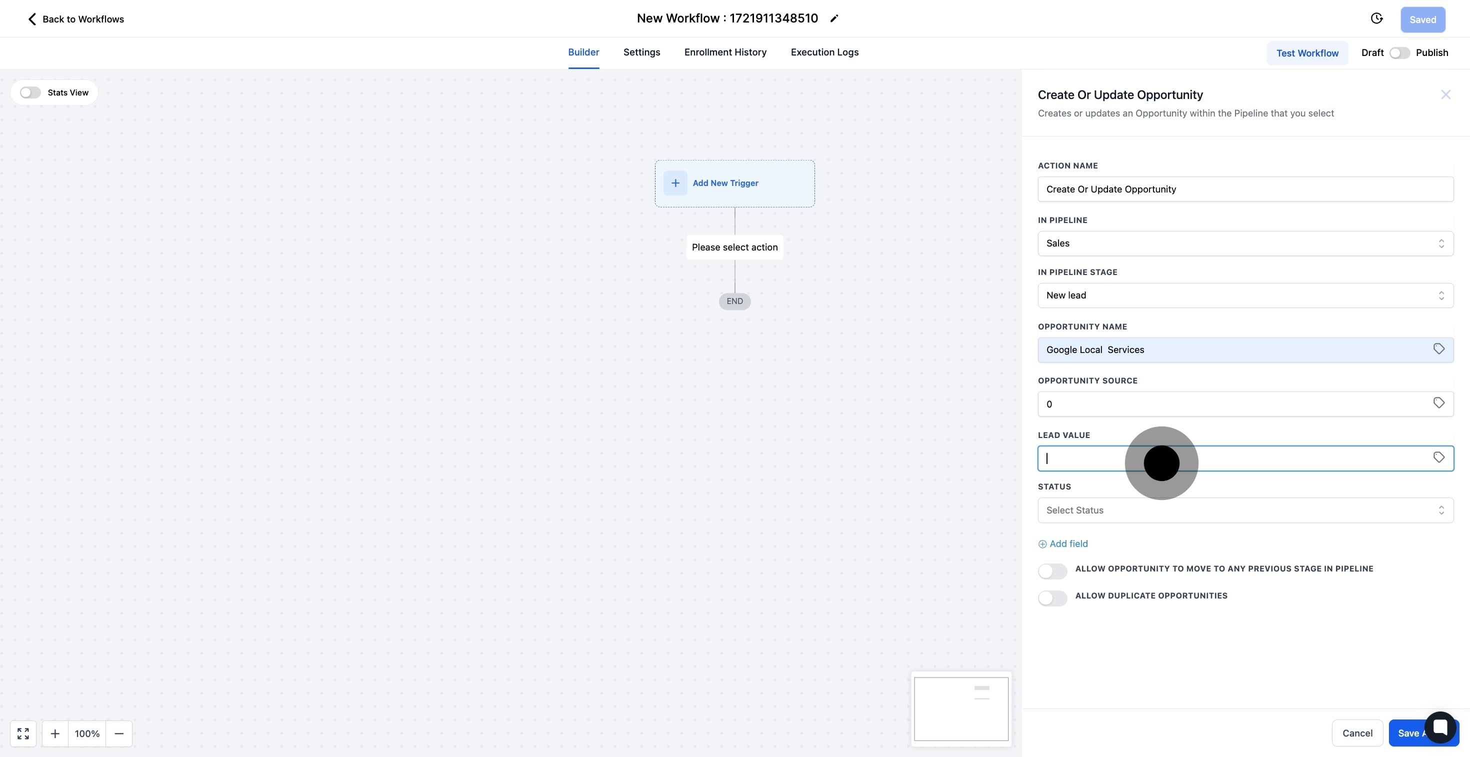 12 Afterwards, click on the element.