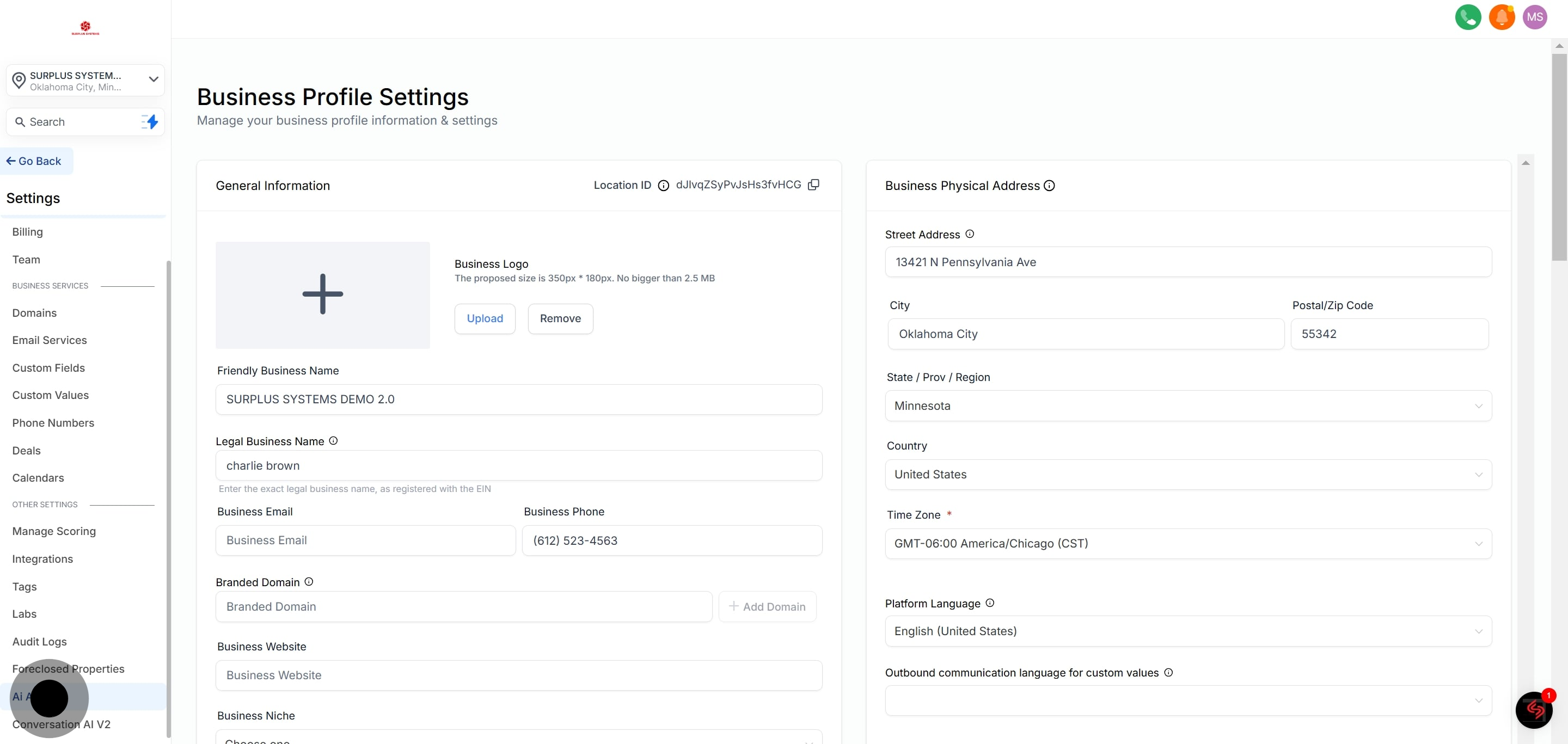 2 Click on "Ai Agents".