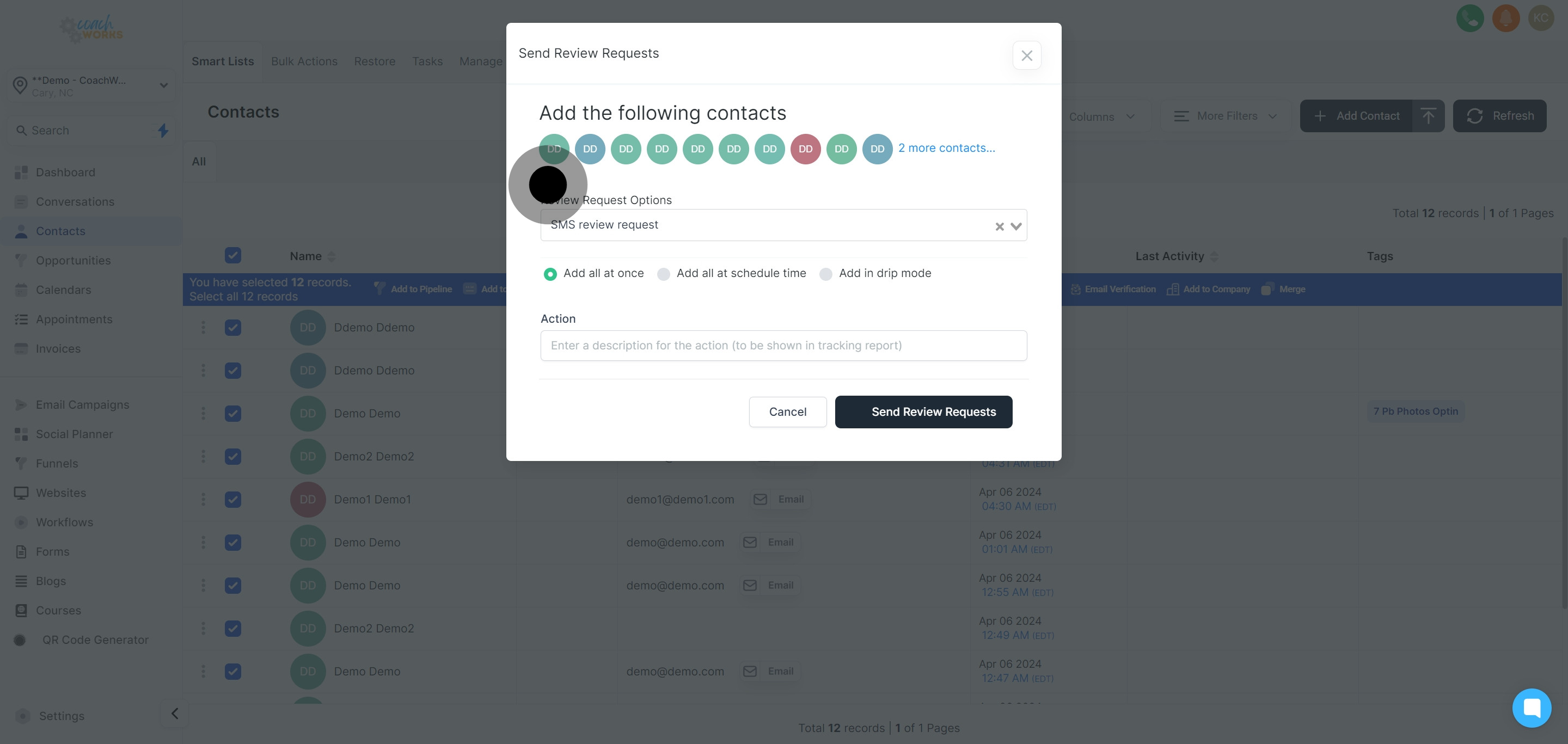 8 Following that, click on "Add in drip mode".