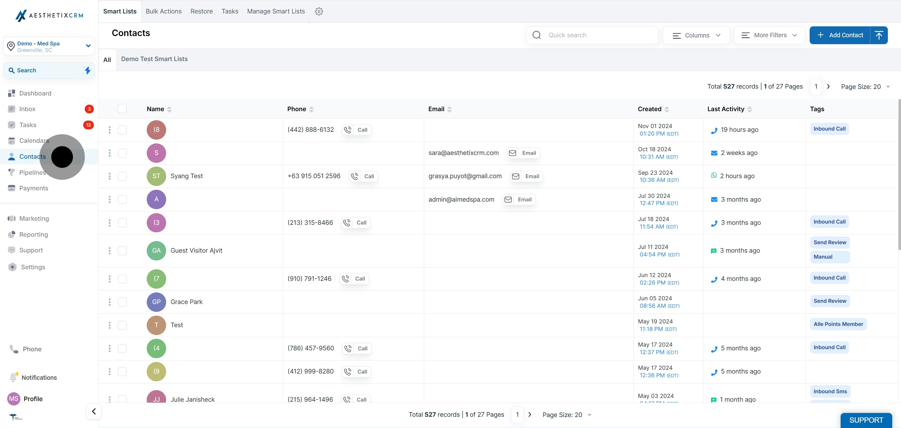 1 To kick off, click on "Manage Smart Lists".