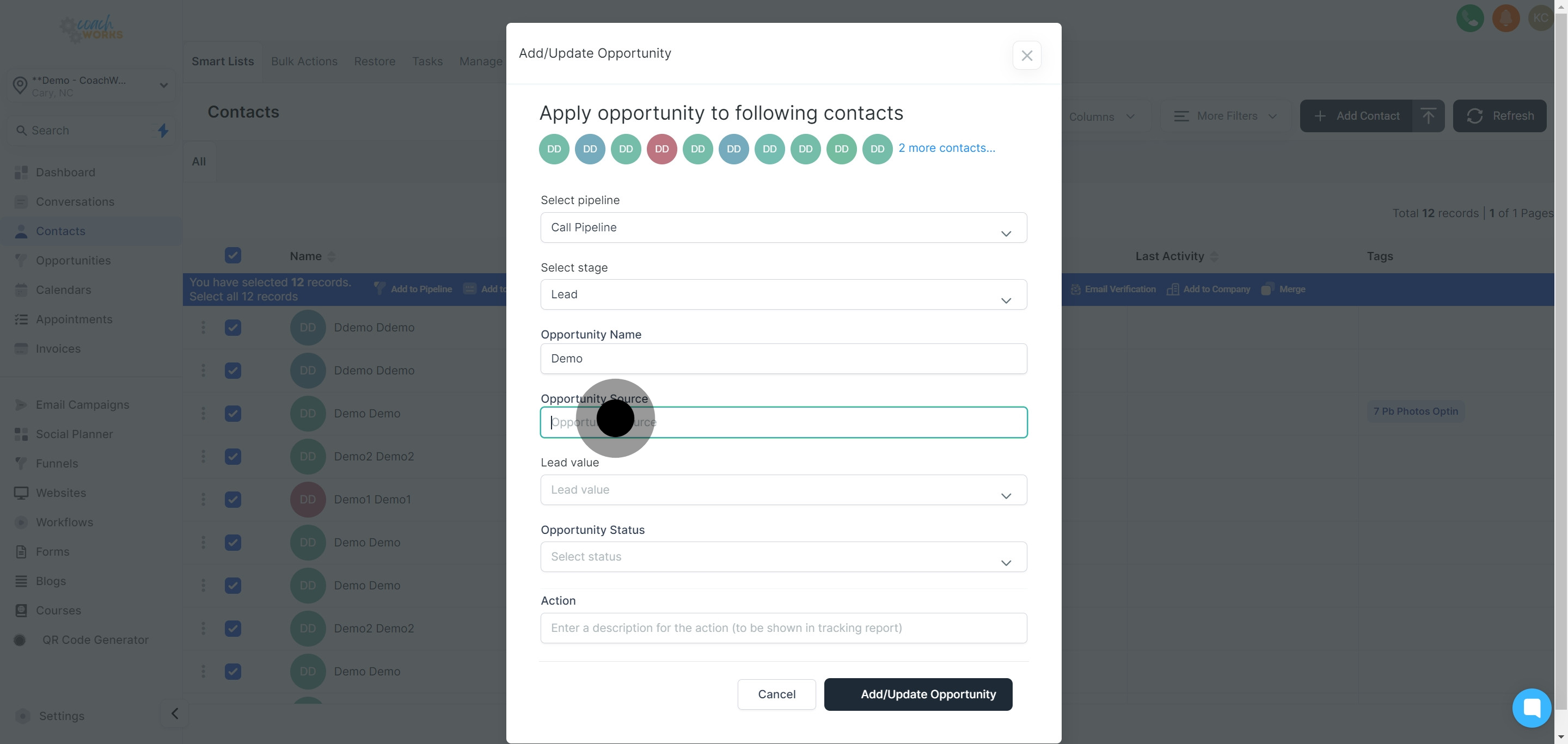 9 Click on the element.