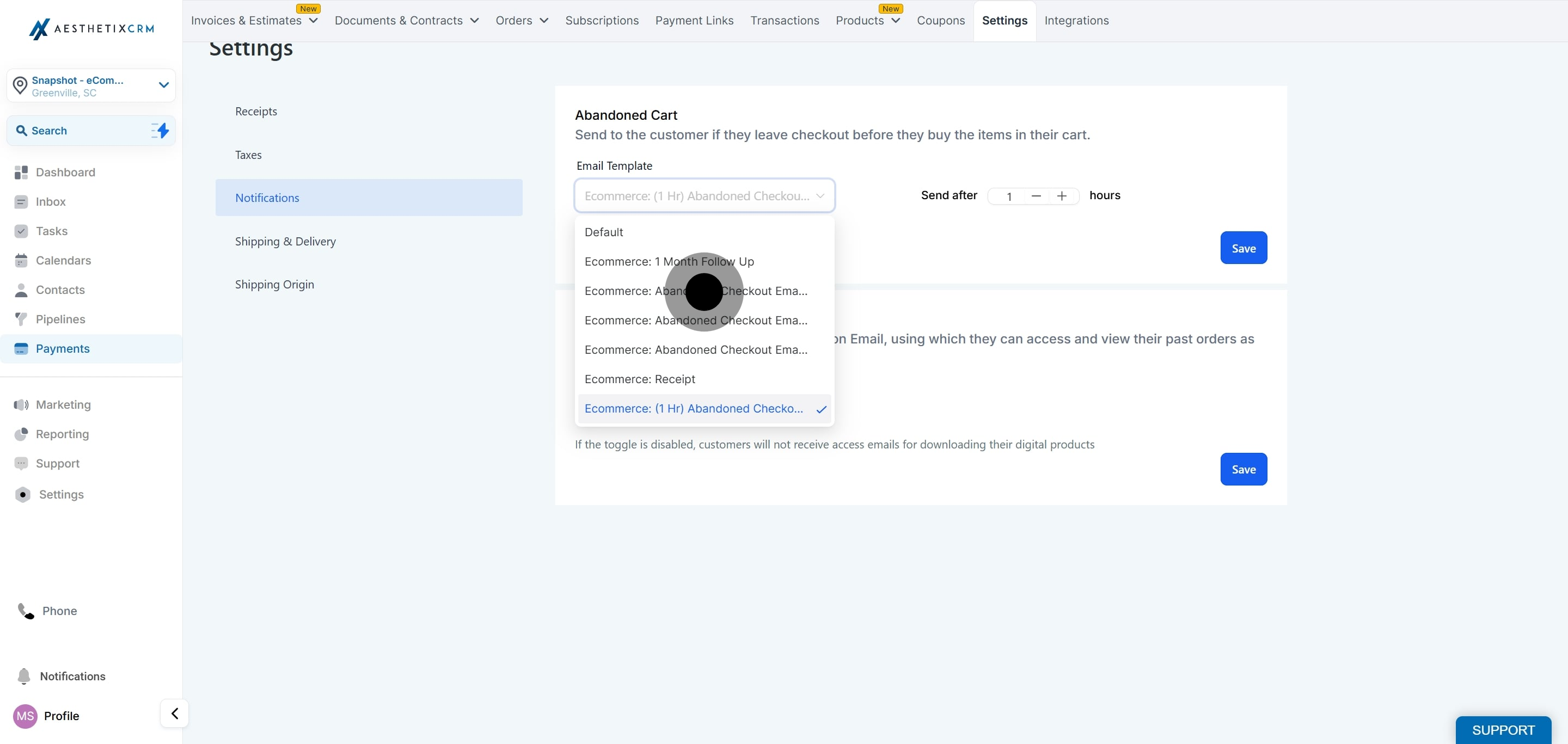 4 Click on the element.
