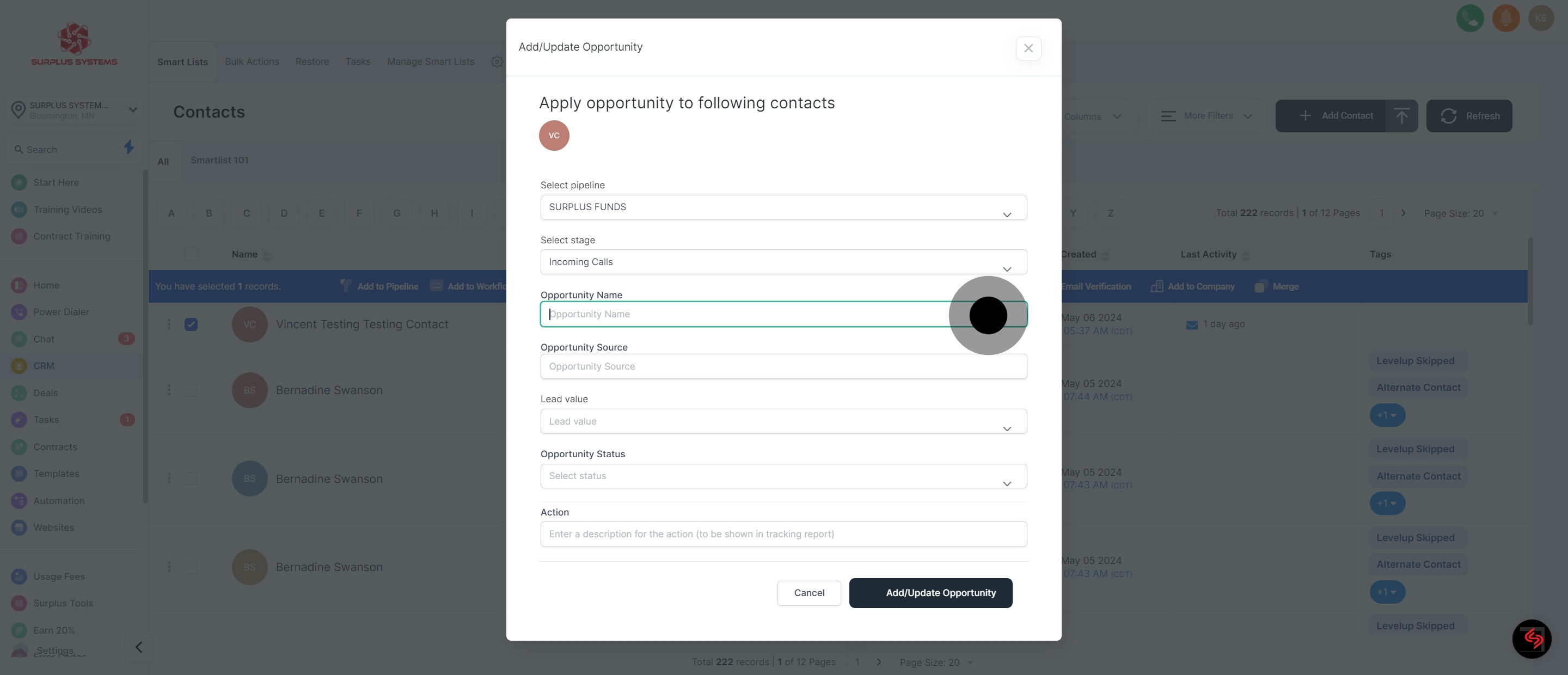 6 Click on the element.