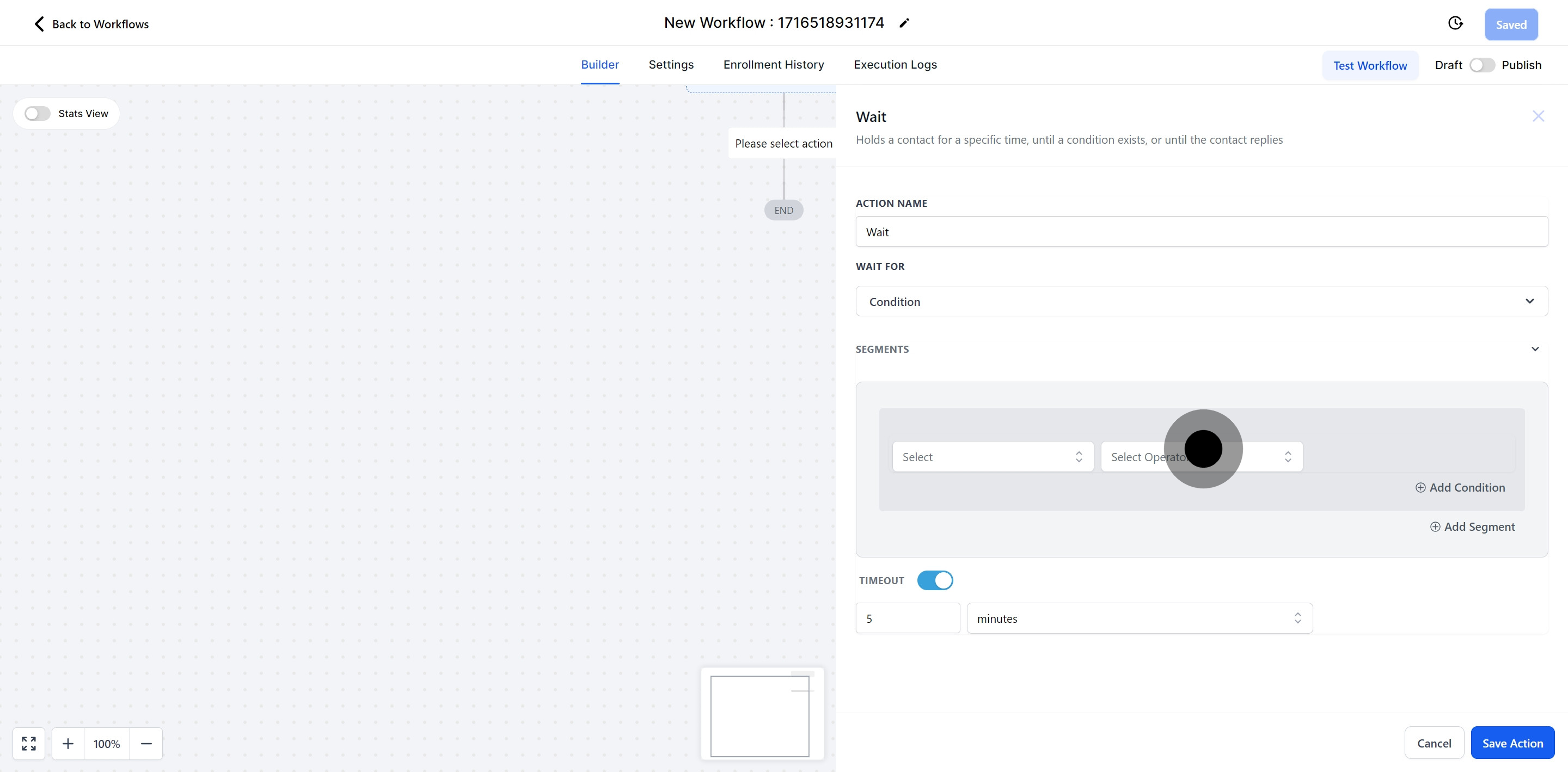 17 Once that's done, click on "Segments".