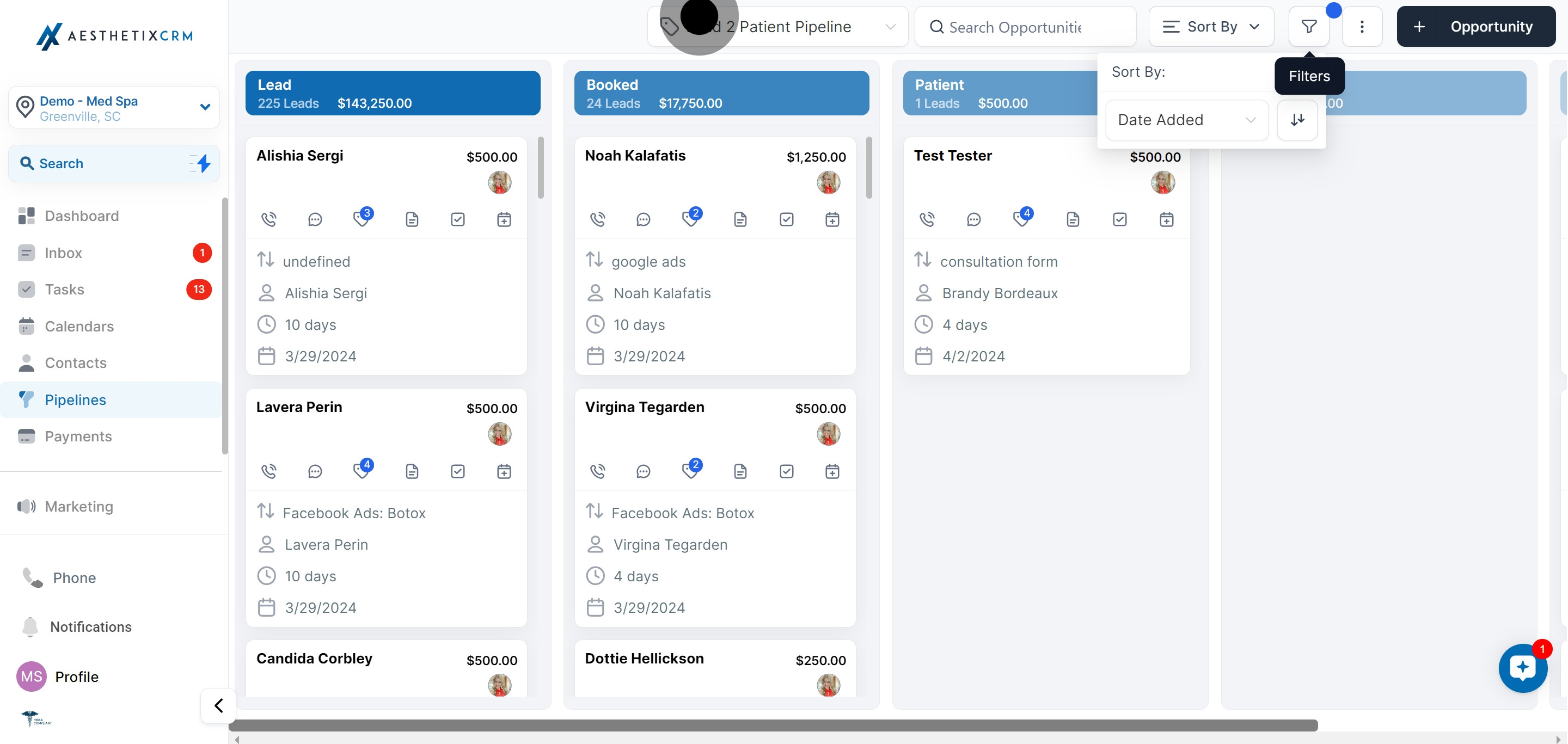 5 Click on the element.