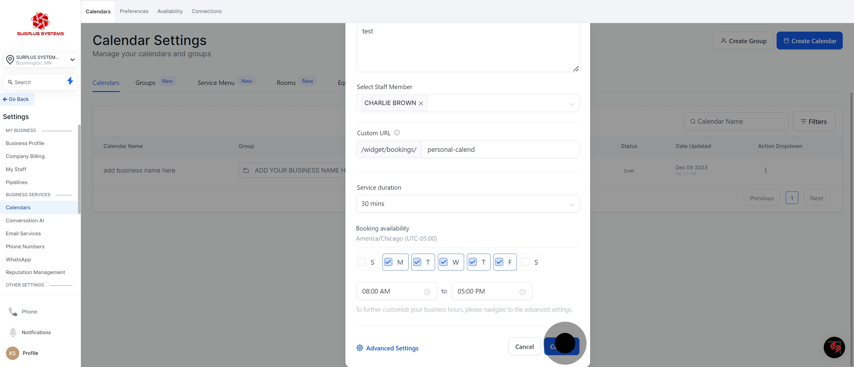 11 Click on "Confirm".