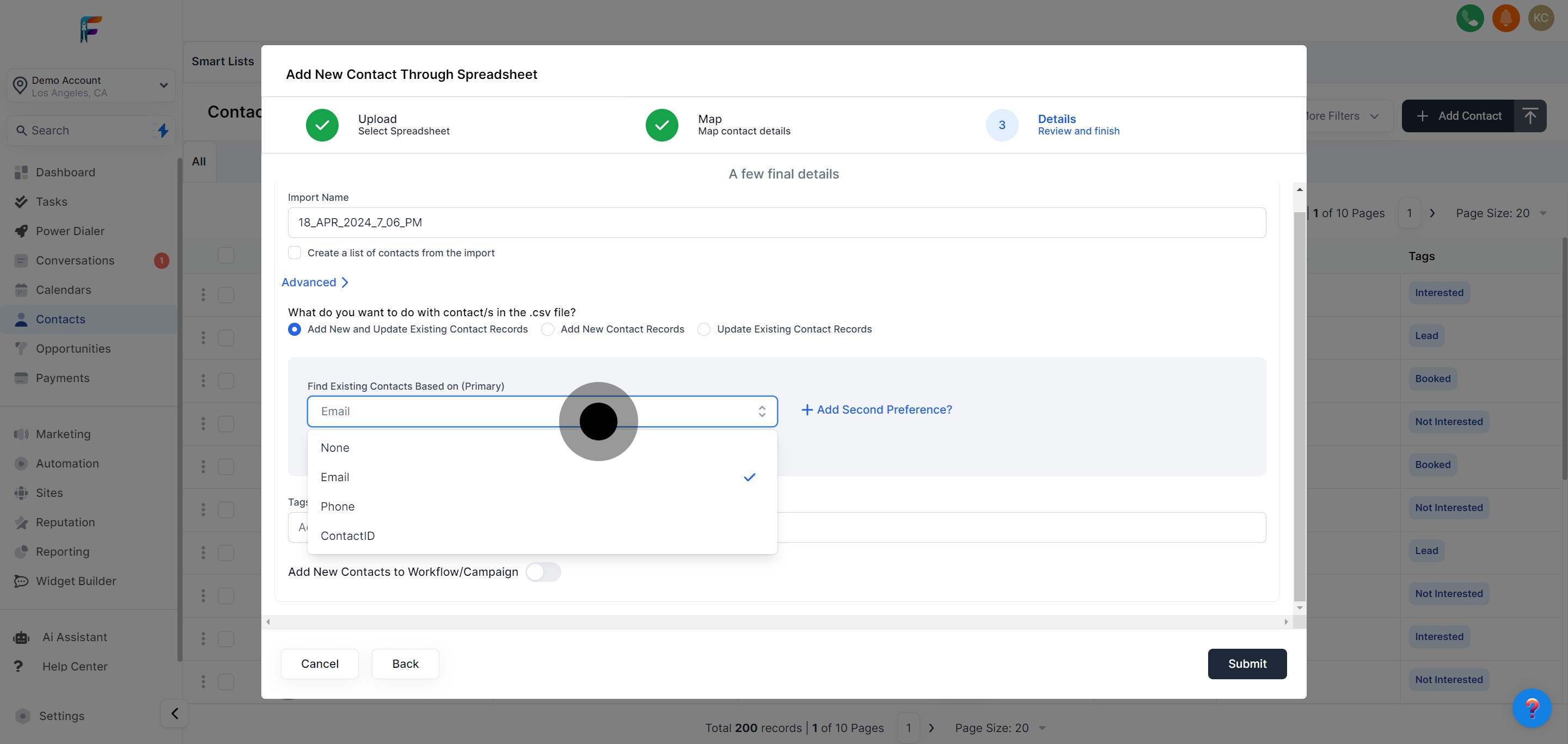 11 Afterwards, click on "Email".
