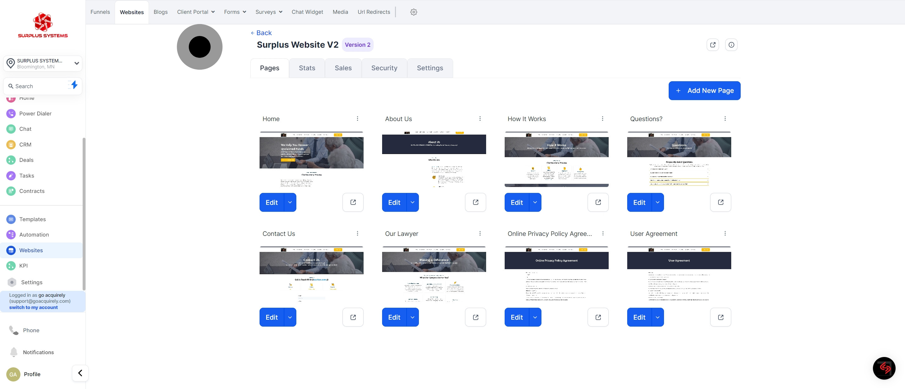 4 Now, click on "Stats".