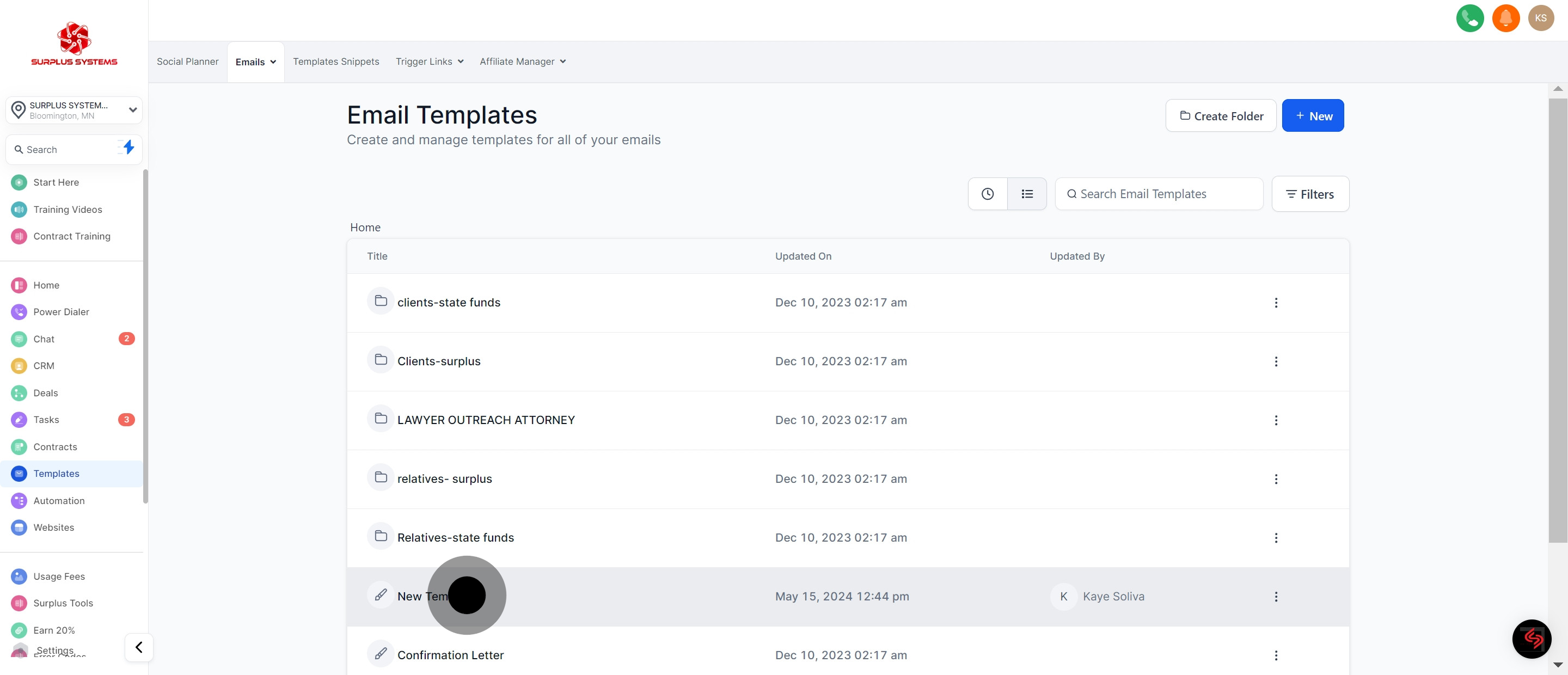 3 Click on the element.