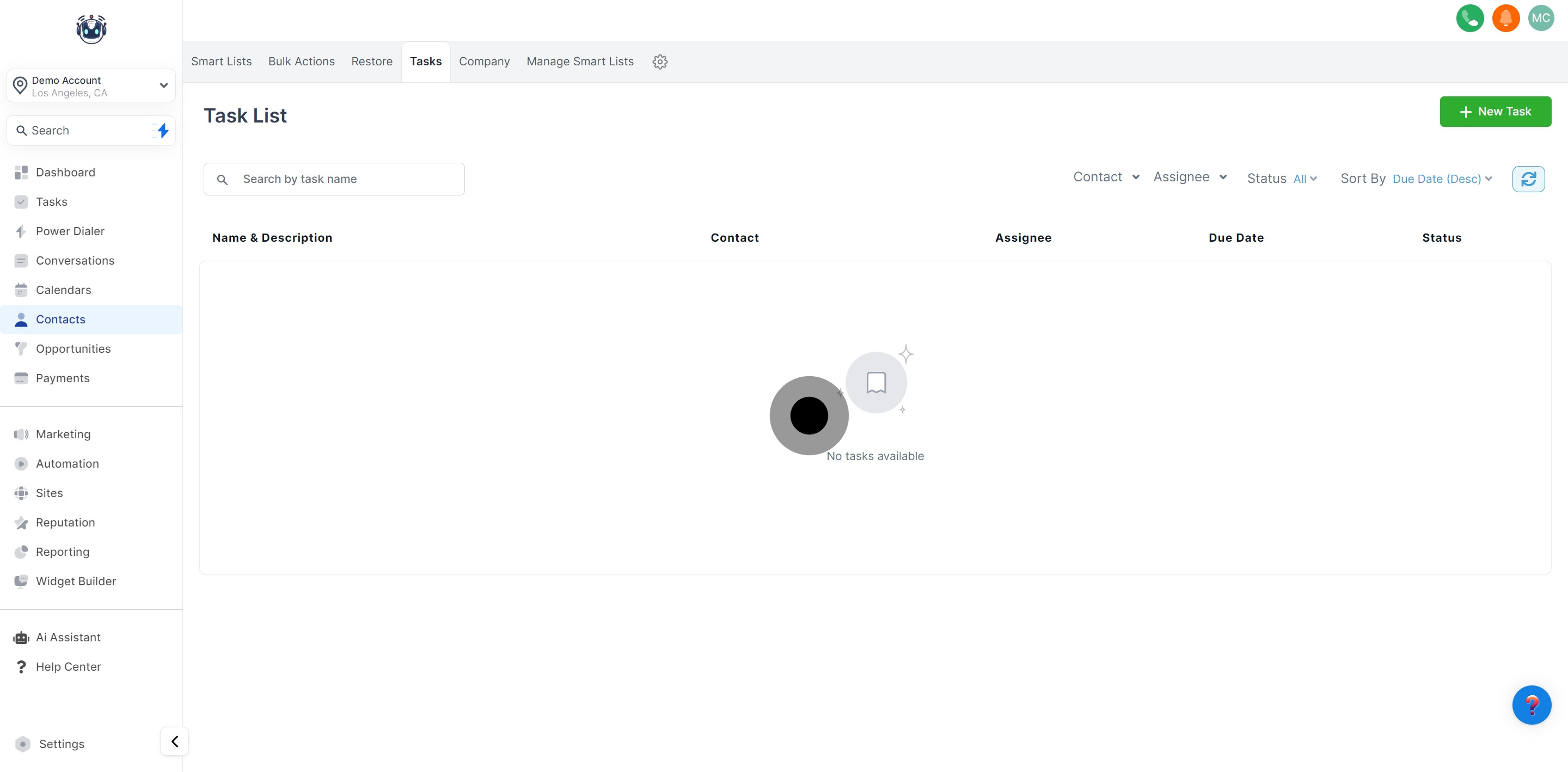 5 Following that, click on "Contact".