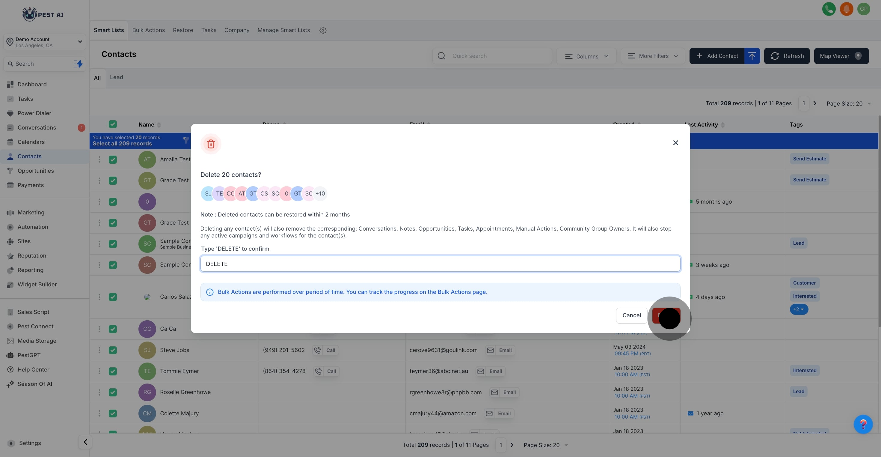 7 Once that's done, click on the element.