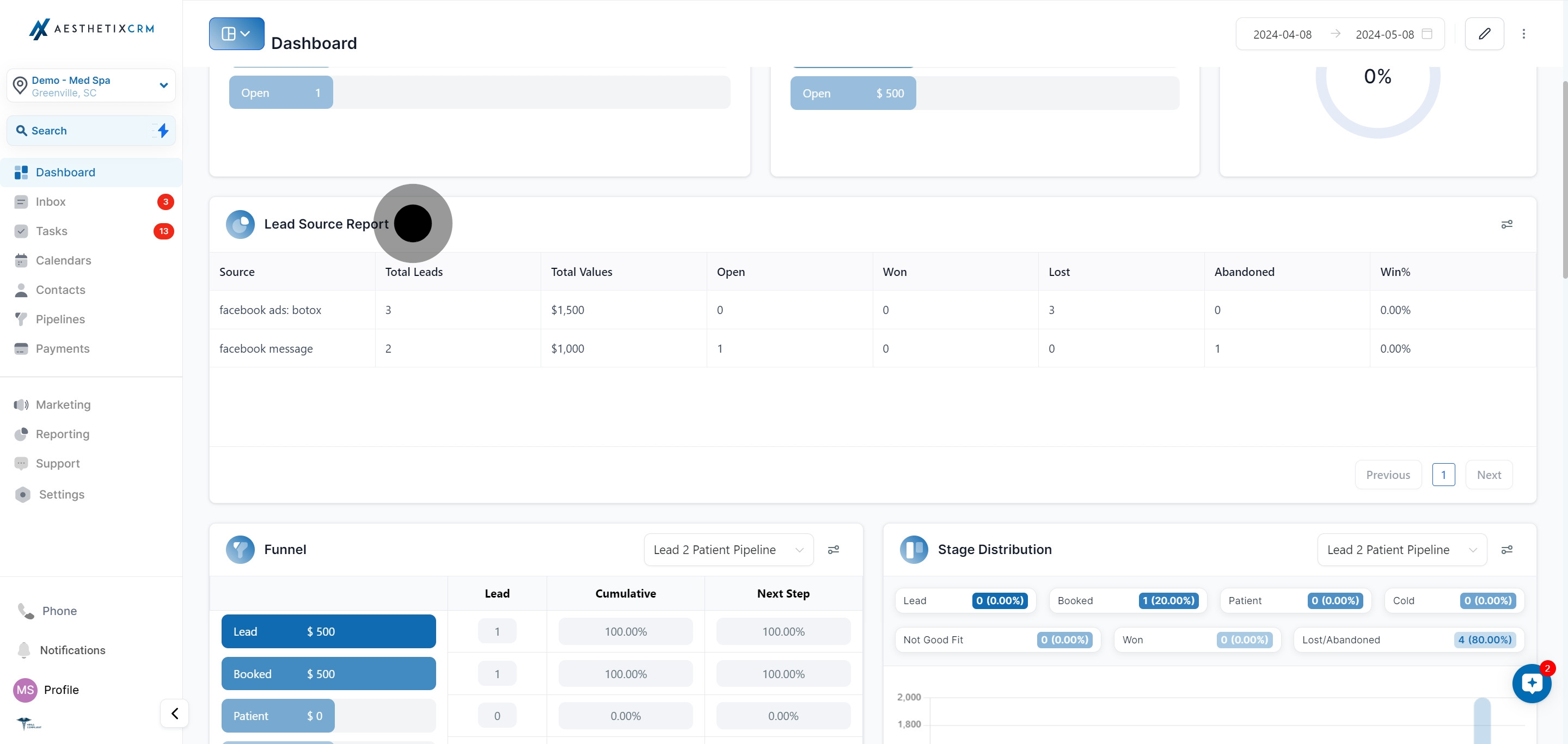 5 Click on the element.