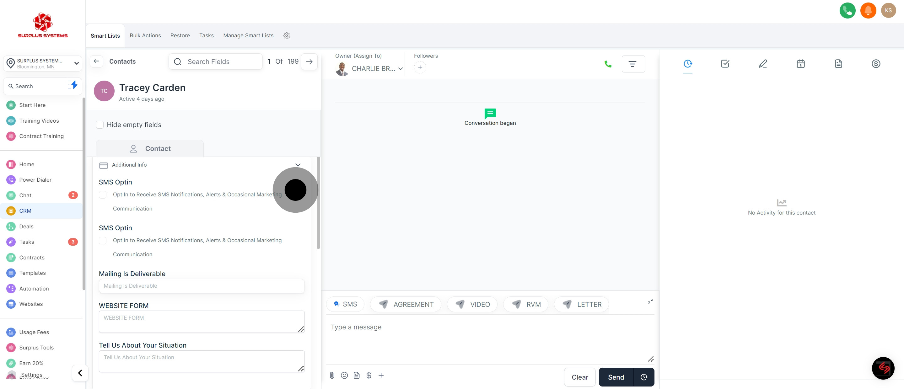 11 Afterwards, click on "Opt In to Receive SMS Notifications, Alerts & Occasional Mar...".