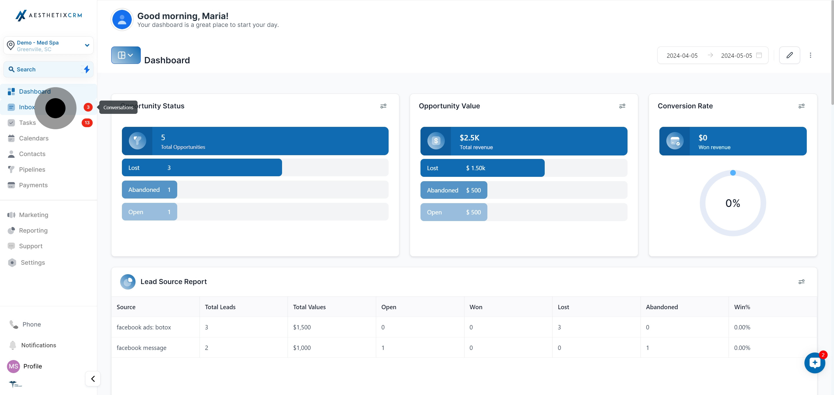 1 To commence, click on the element.
