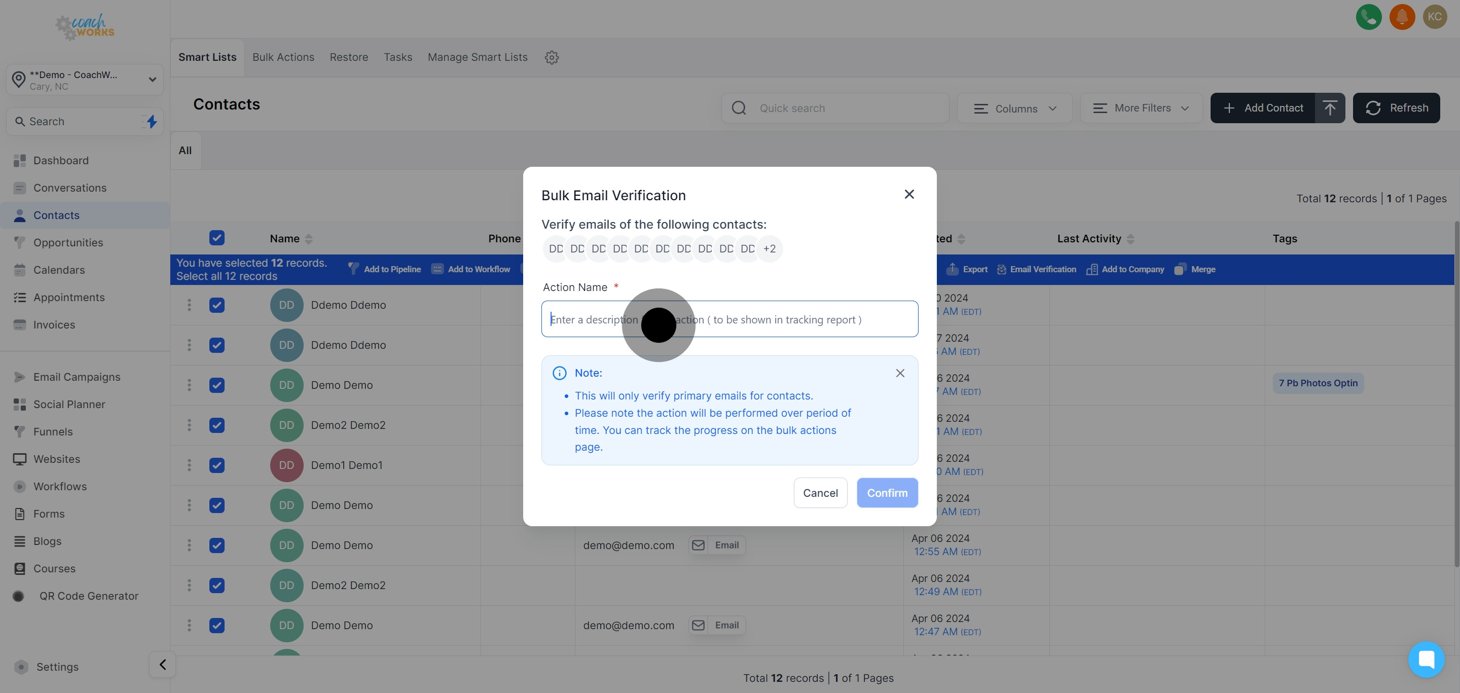 6 Following that, click on the element.